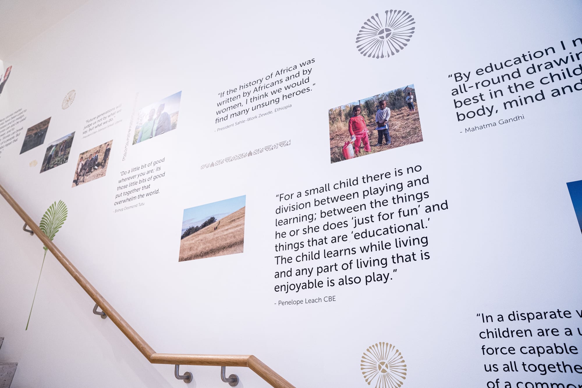 Installation view of Dualities : Women's Empowerment in Africa at the Bernard Jacobson Gallery in Mayfair, London