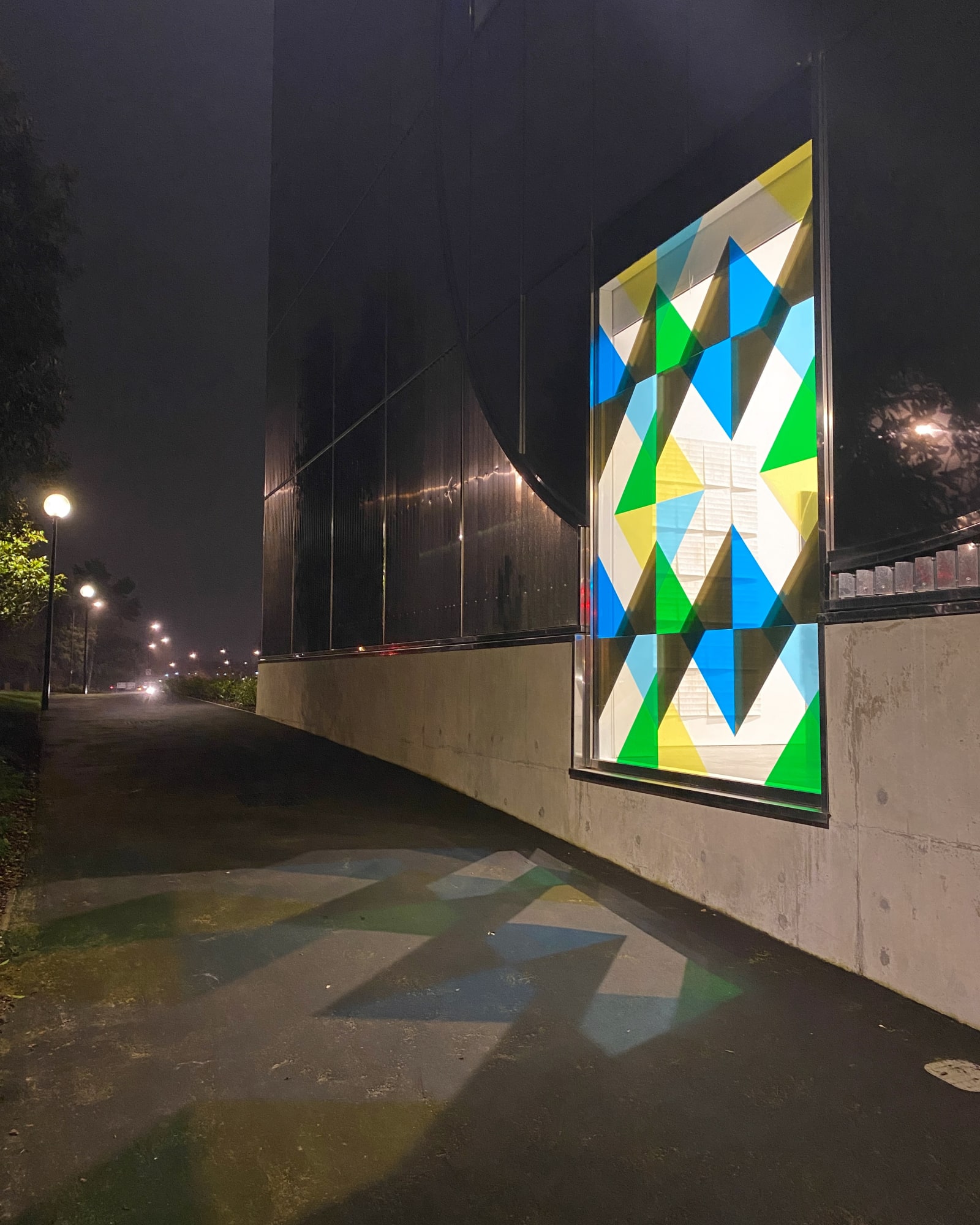 Fiona Grady Scattered Memories, 2020 site-responsive window installation, Photo: Mark Loveland