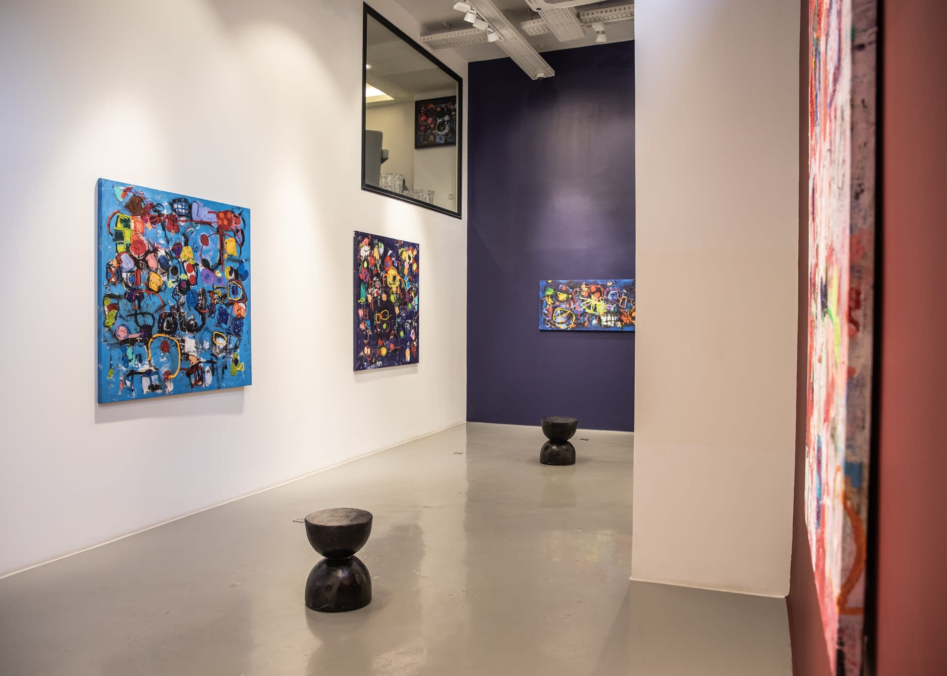 Exhibition View. Taher Jaoui, Fragments of the Unknown. GALERIE FARAH FAKHRI, Abidjan, Ivory Coast. Contemporary Art Gallery