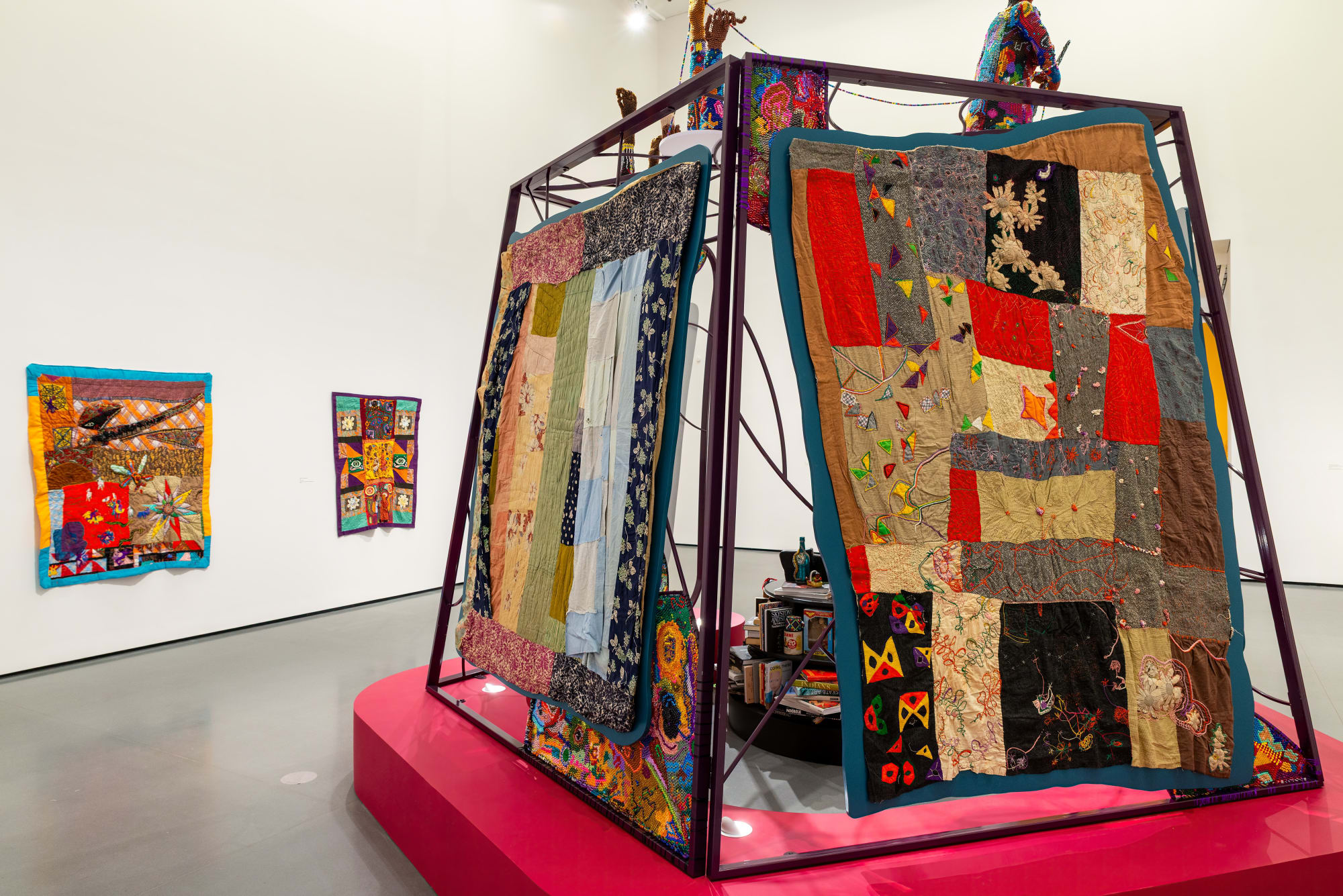 Installation view of "Joyce J. Scott: Walk a Mile in My Dreams" at the Baltimore Museum of Art, MD. Photo: Mitro Hood for the BMA.