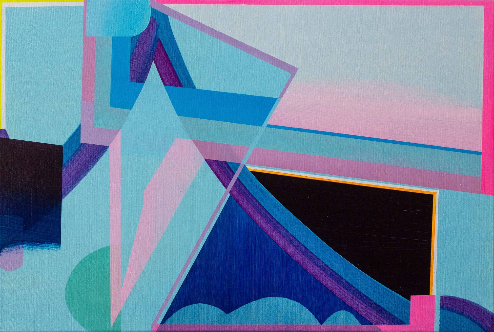 Stargate 5, 2024, Acrylic on canvas, 20 x 30 in