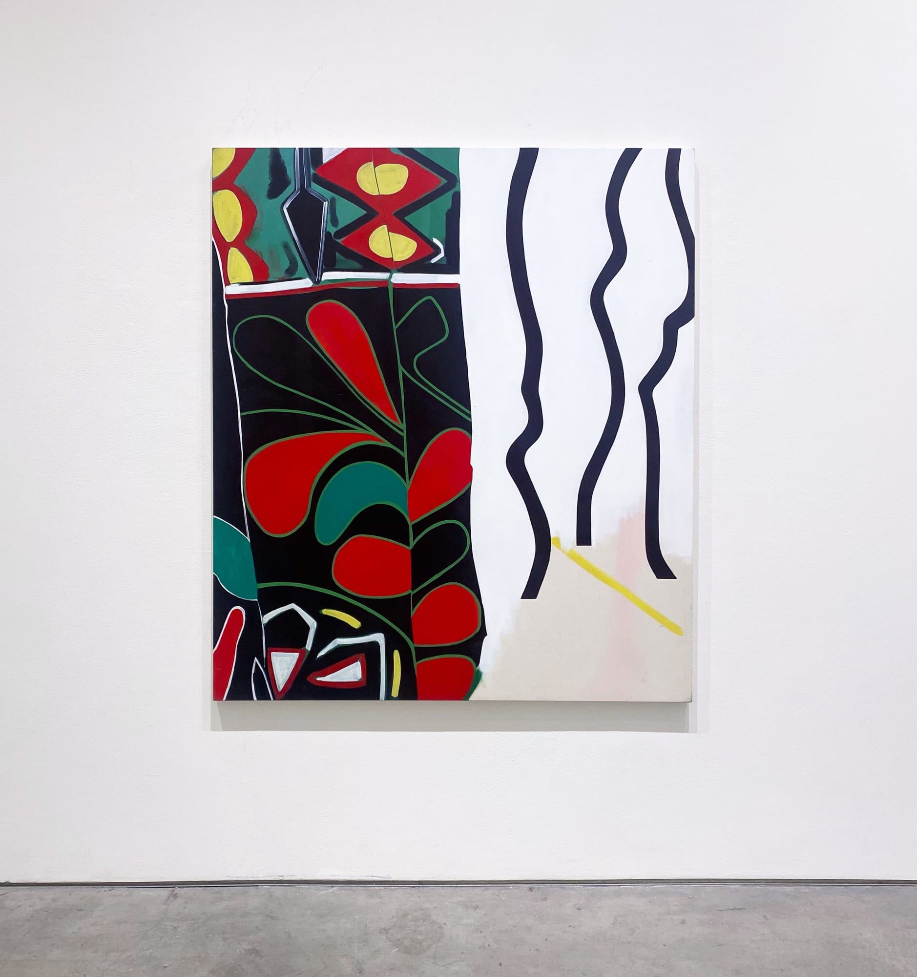 Mel Davis Curtains, 2017 Oil on canvas 60 x 52 inches