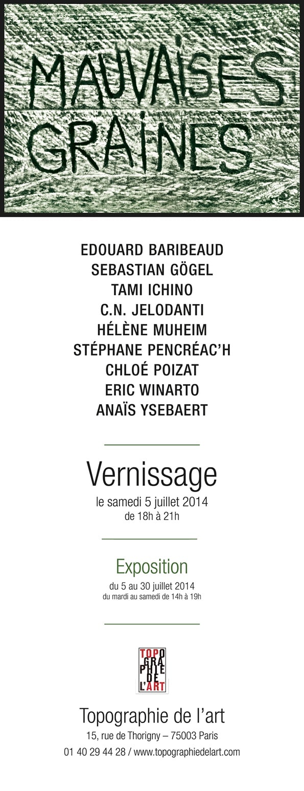 TOPOGRAPHIE DE L'ART, PARIS, FRANCE