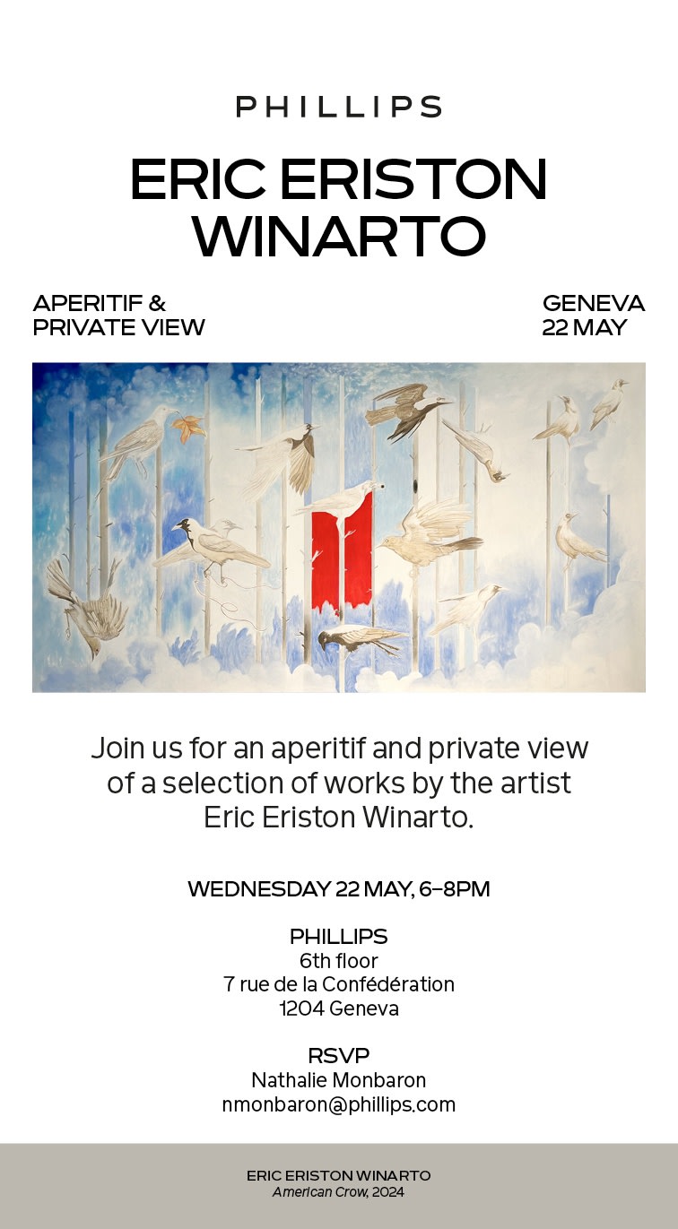 PHILLIPS, SOLO SHOW ERIC ERISTON WINARTO, GENEVA, SWITZERLAND, DIRECTOR NATHALIE MONBARON