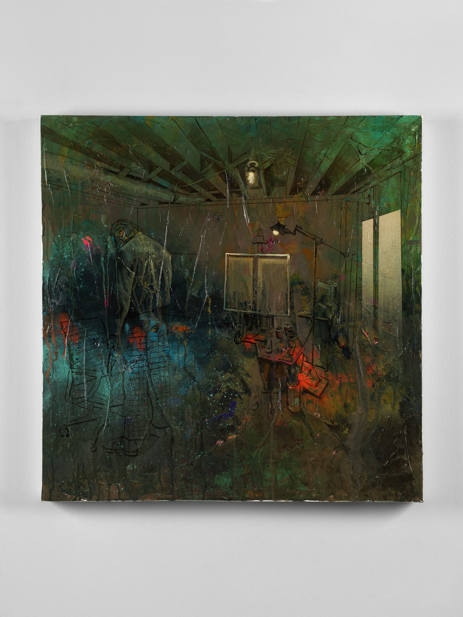 Creative Cosmic Energy , 2024 Acrylic and Oil on Canvas 78.7 x 78.7 cm 31 x 31 in