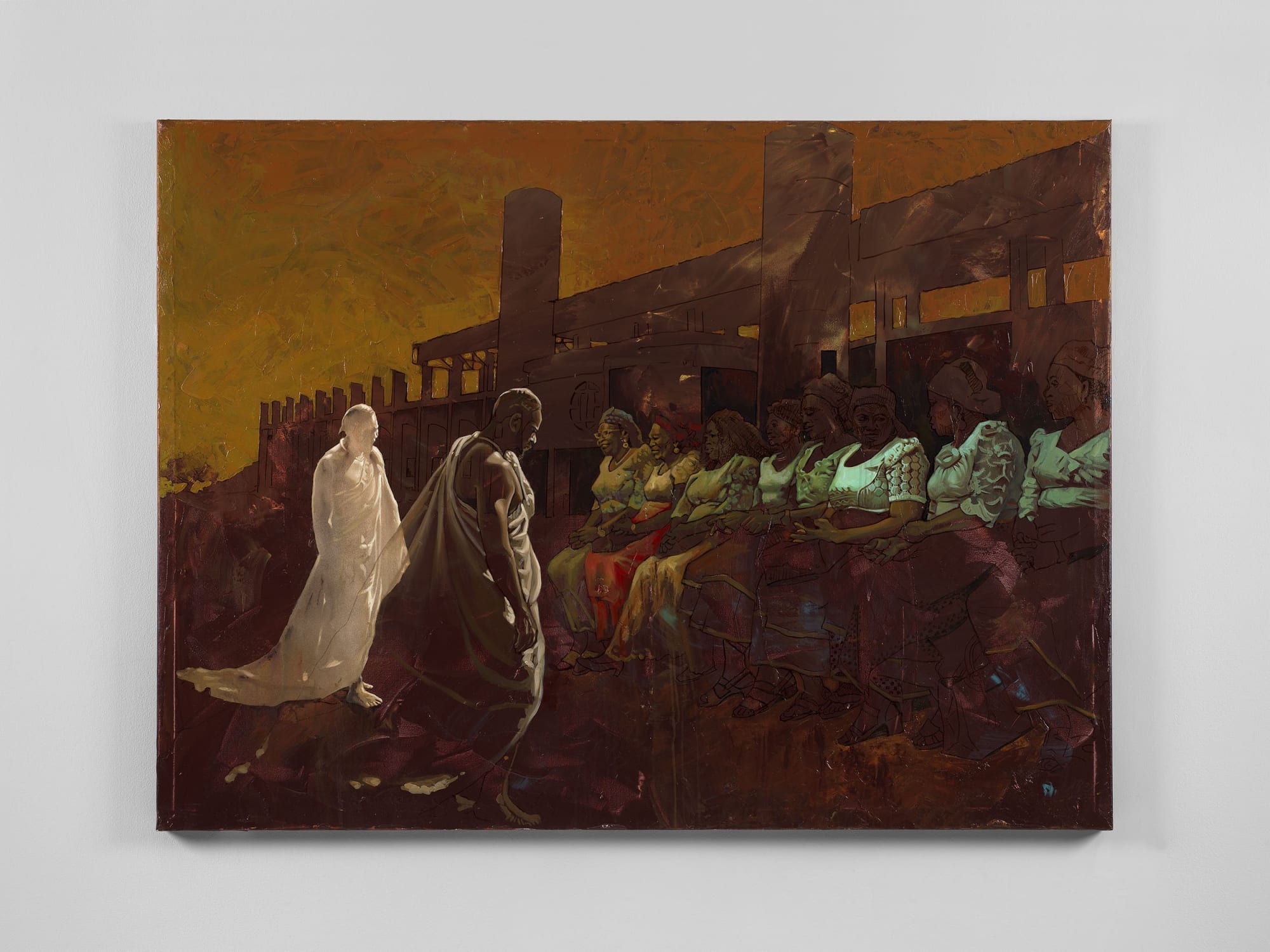 Purification , 2023 Acrylic and Oil on canvas 127 x 172.7 cm 50 x 68 in