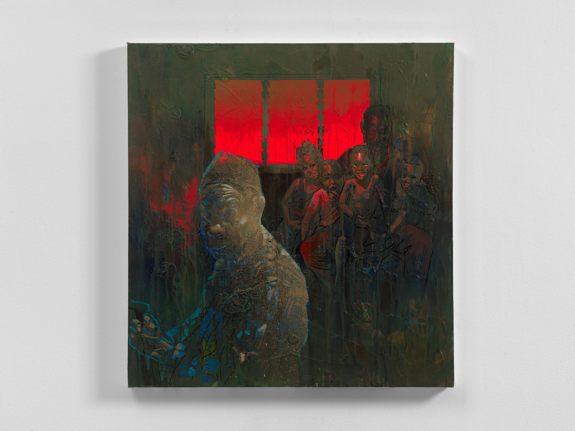 Legacy Continuum (ii), 2024 Acrylic and Oil on canvas 81.3 x 76.2 cm 32 x 30 in