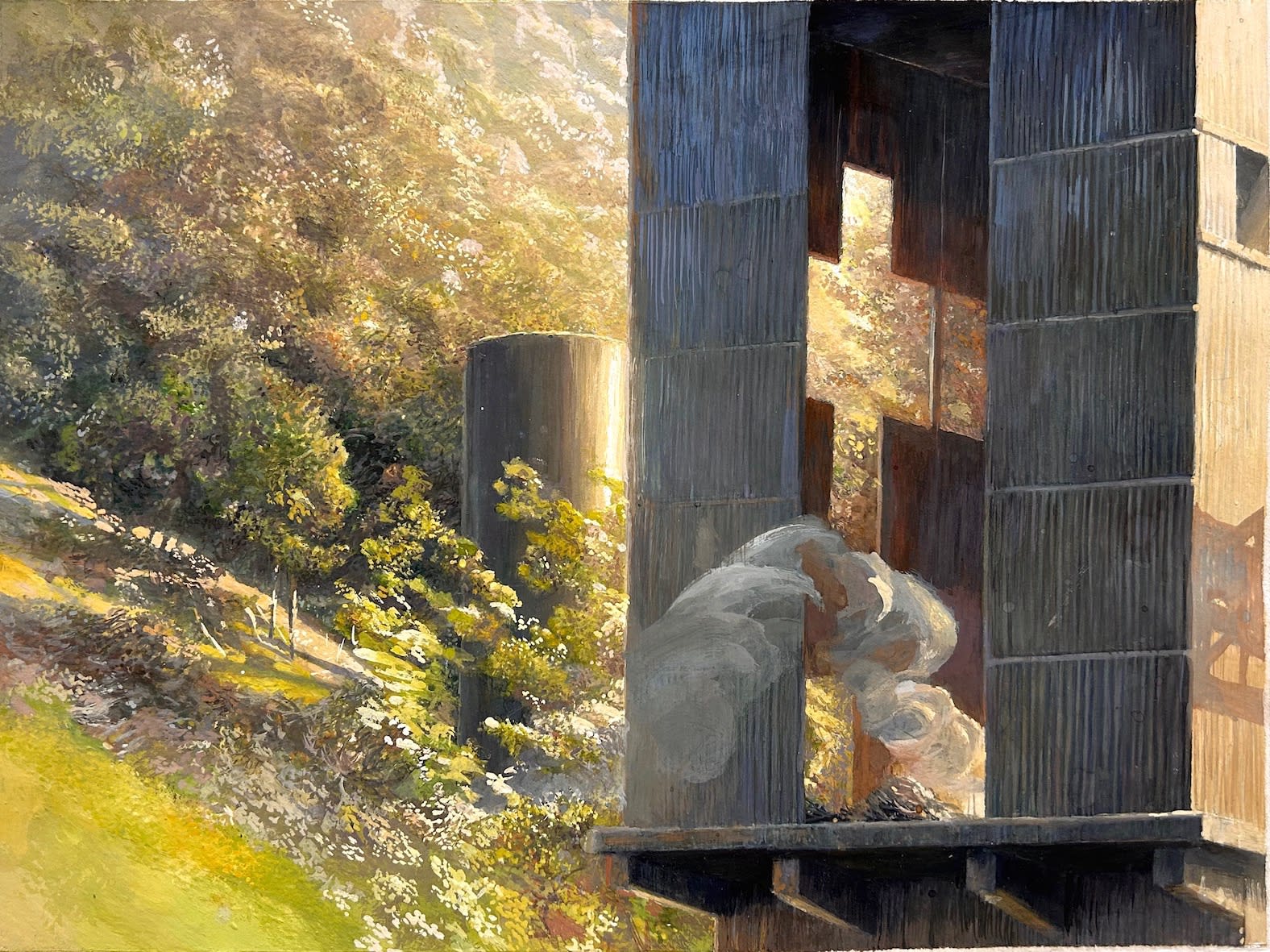 Marco Scorti Untilted XII - 2017/2020 - 24x32cm gouache sur papier - gouache on paper