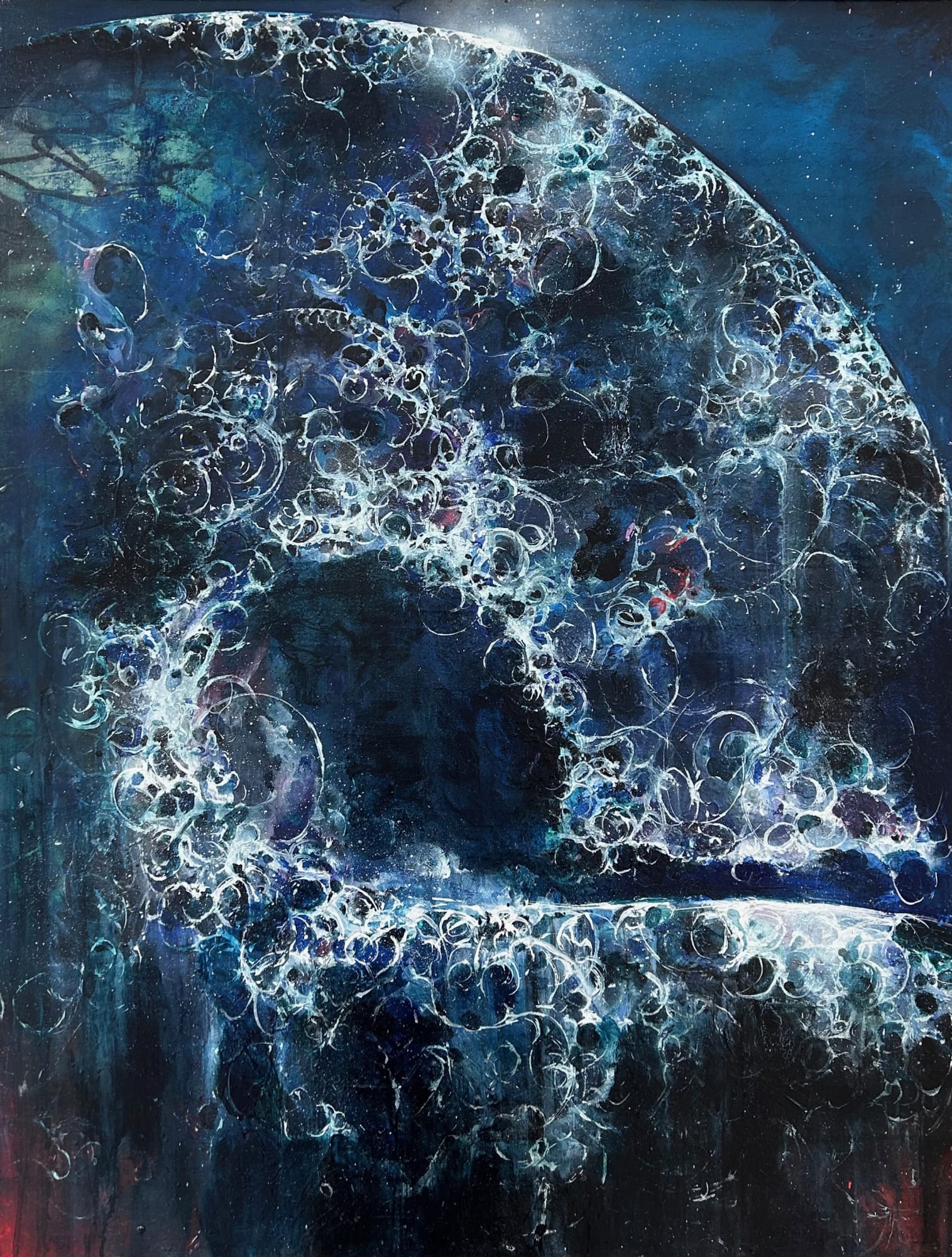 SAR Le. A - 2023 - 116x89cm acrylique et spray sur toile acrylic and spray on canvas