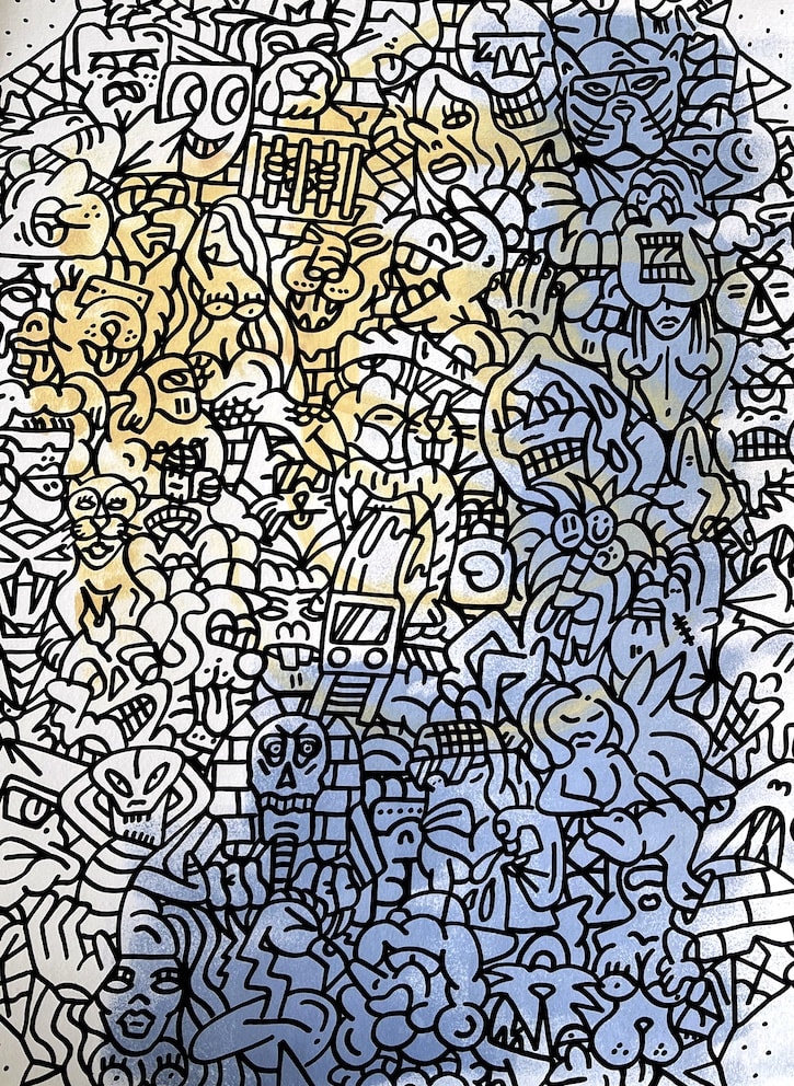 Selva del mar, 2024 61 x 45,7 cm technique mixte sur papier Canson 300g mixed media on Canson 300 gsm paper 2 000 €