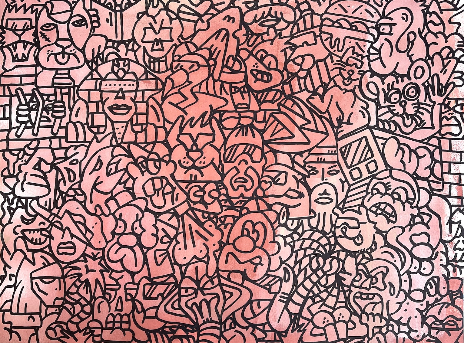 Aride, 2024 45,7 x 61 cm technique mixte sur papier Canson 300g mixed media on Canson 300 gsm paper 2 000 €