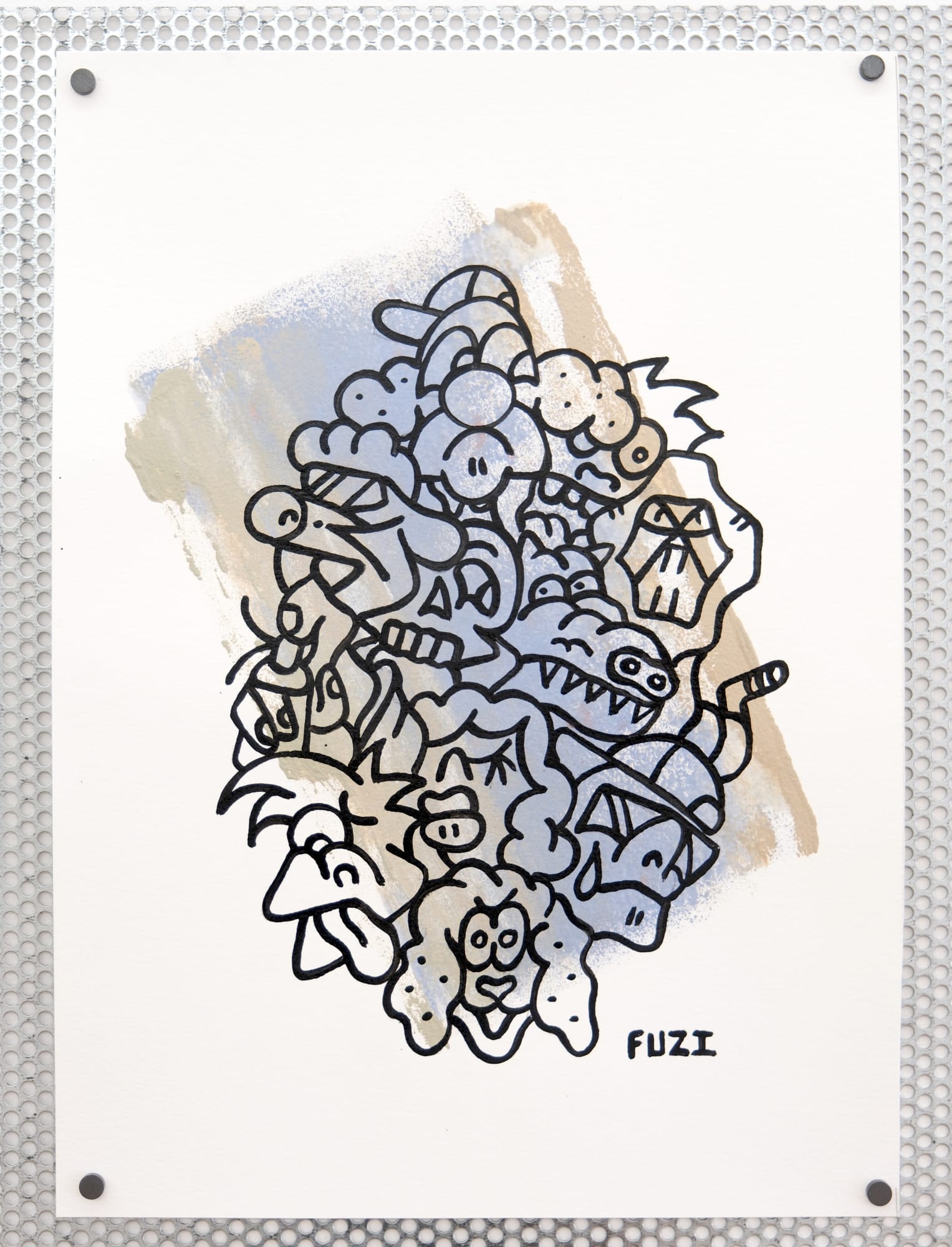 Convenience, 2024 42 x 29,7 cm technique mixte sur papier Canson 300g mixed media on Canson 300 gsm paper 1 200 €