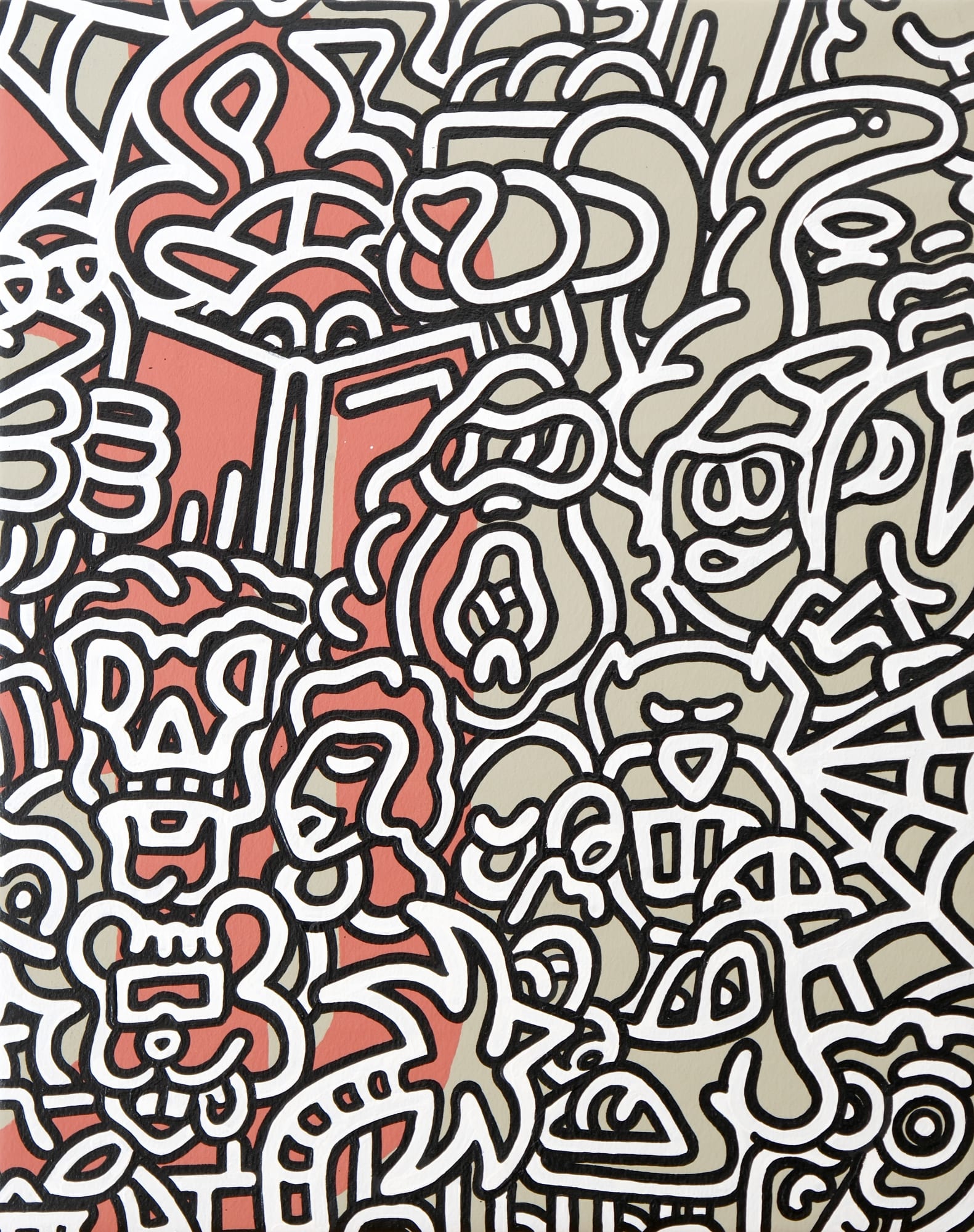 Arborescence, 2024 110 x 90 cm technique mixte sur toile mixed media on canvas