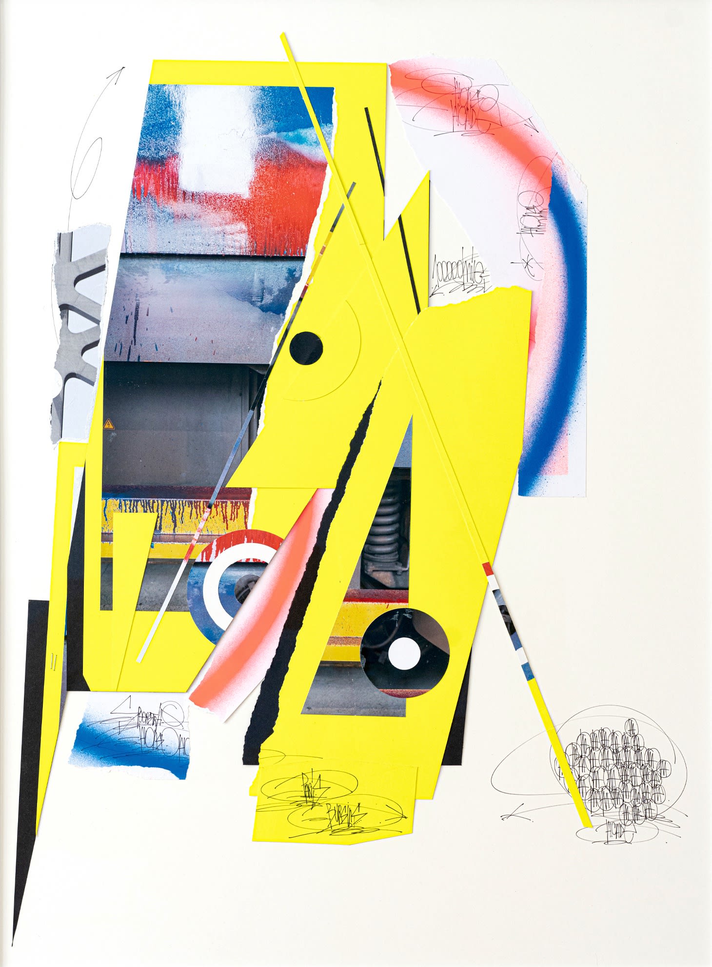 15’000 Miles 80 x 60 cm, 2024 Mixed media on paper Technique mixte sur papier