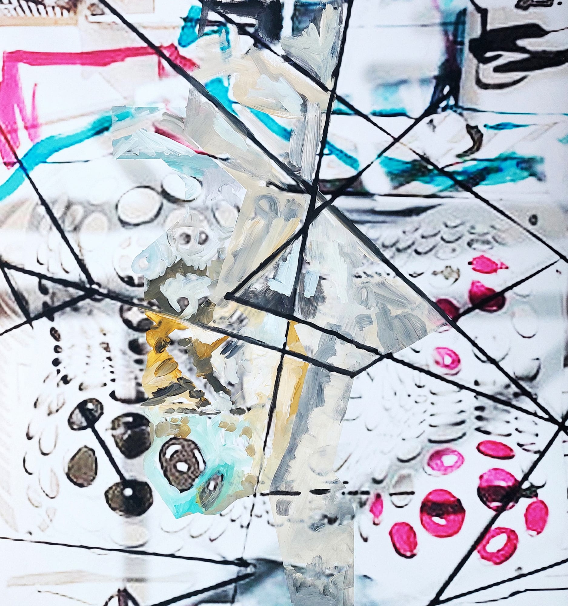 Tout ce que l’on pense à l’instant 110x120cm, 2022 tirage pigmentaire et acrylique sur toile Hahnemühle pigment print and acrylic on Hahnemühle canvas