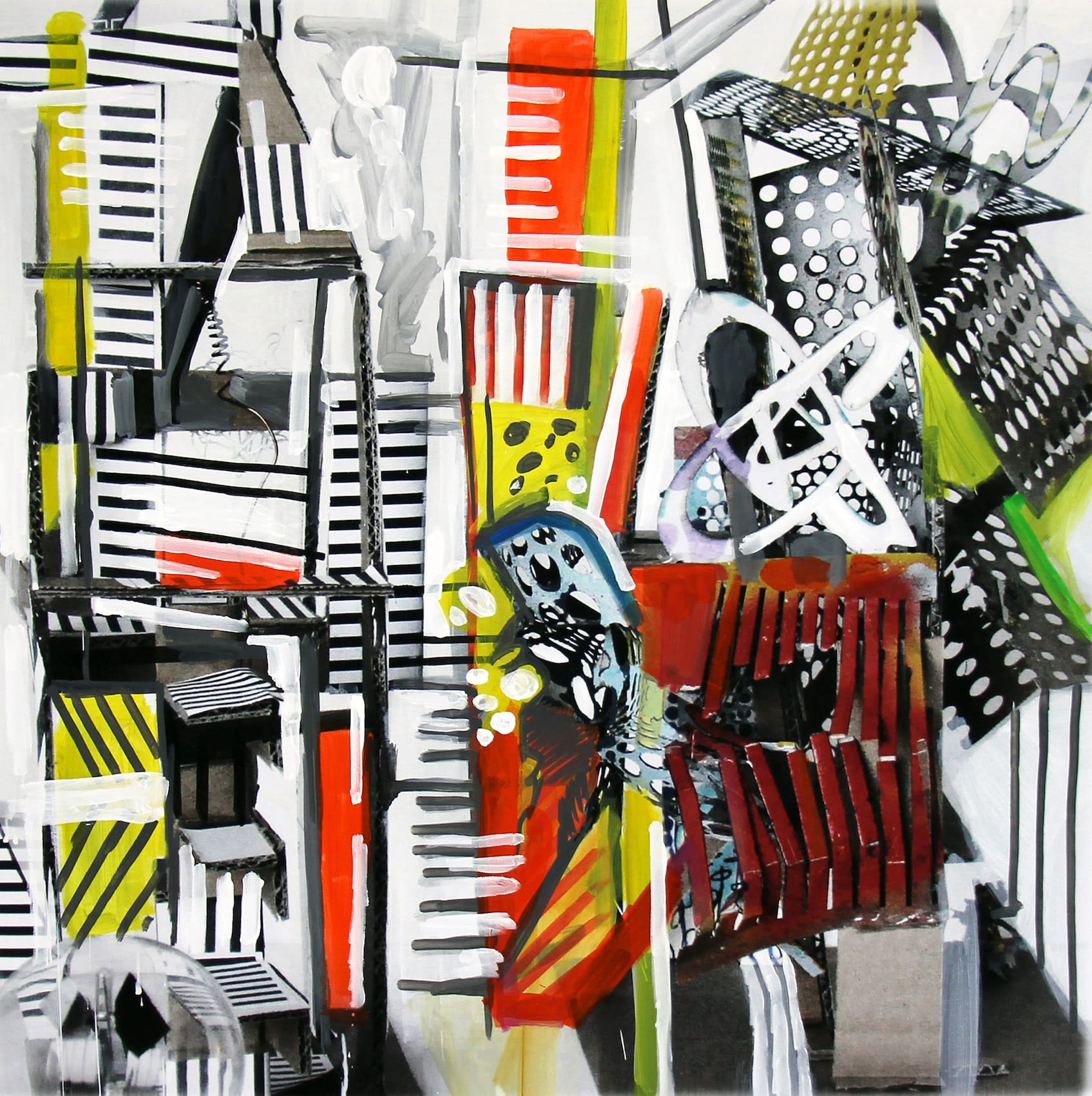 Plusieurs choses au même instant III 80x80cm, 2022 tirage pigmentaire et acrylique sur toile Hahnemühle pigment print and acrylic on Hahnemühle canvas