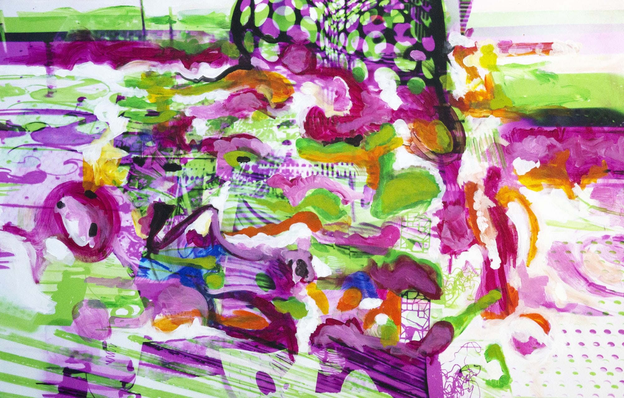 Rien ne sera comme avant (B) 116x186cm, 2022 tirage pigmentaire et acrylique sur toile Hahnemühle pigment print and acrylic on Hahnemühle canvas