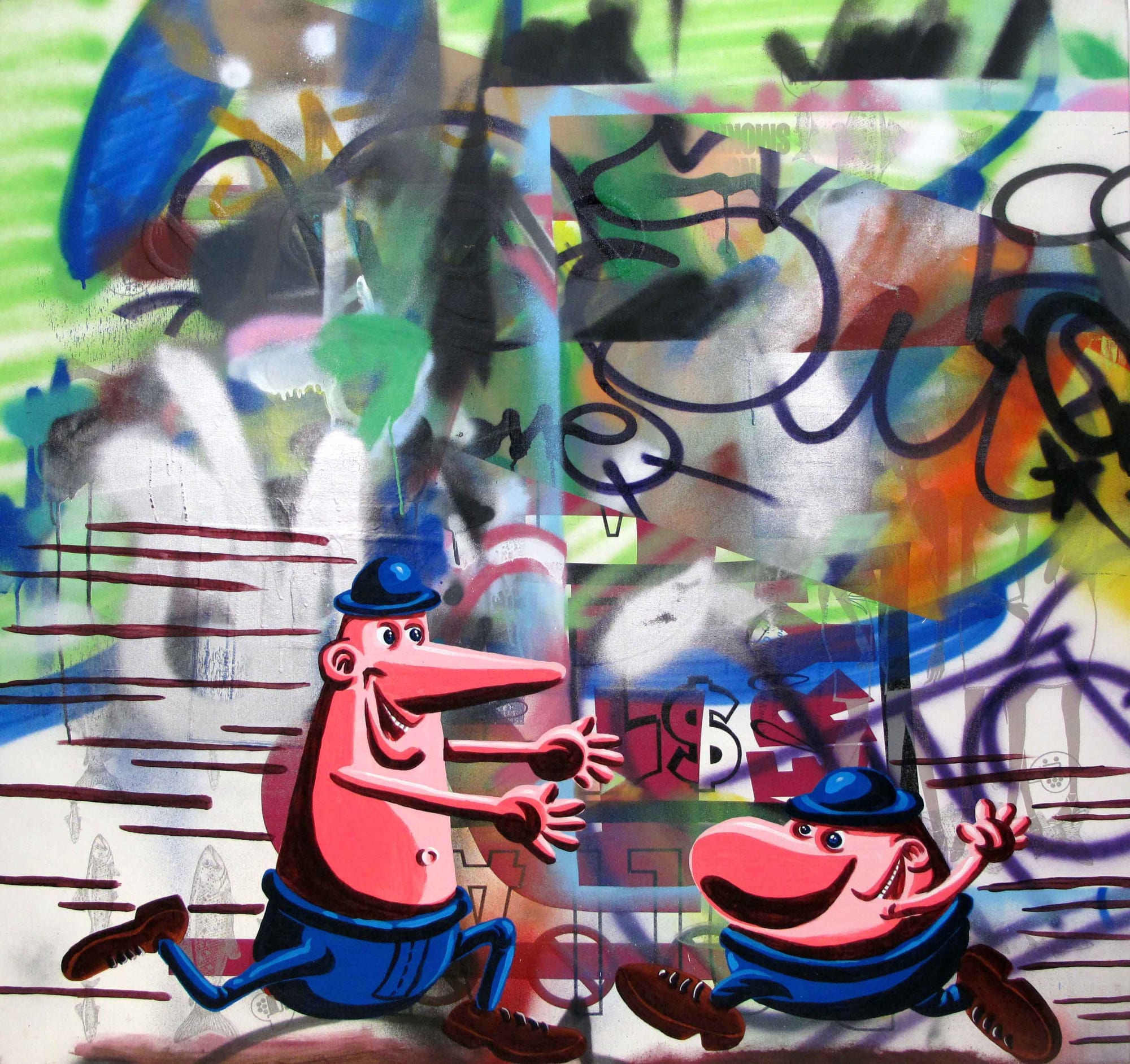 Crash & Hervé Di Rosa, 2004, “Men need woman“