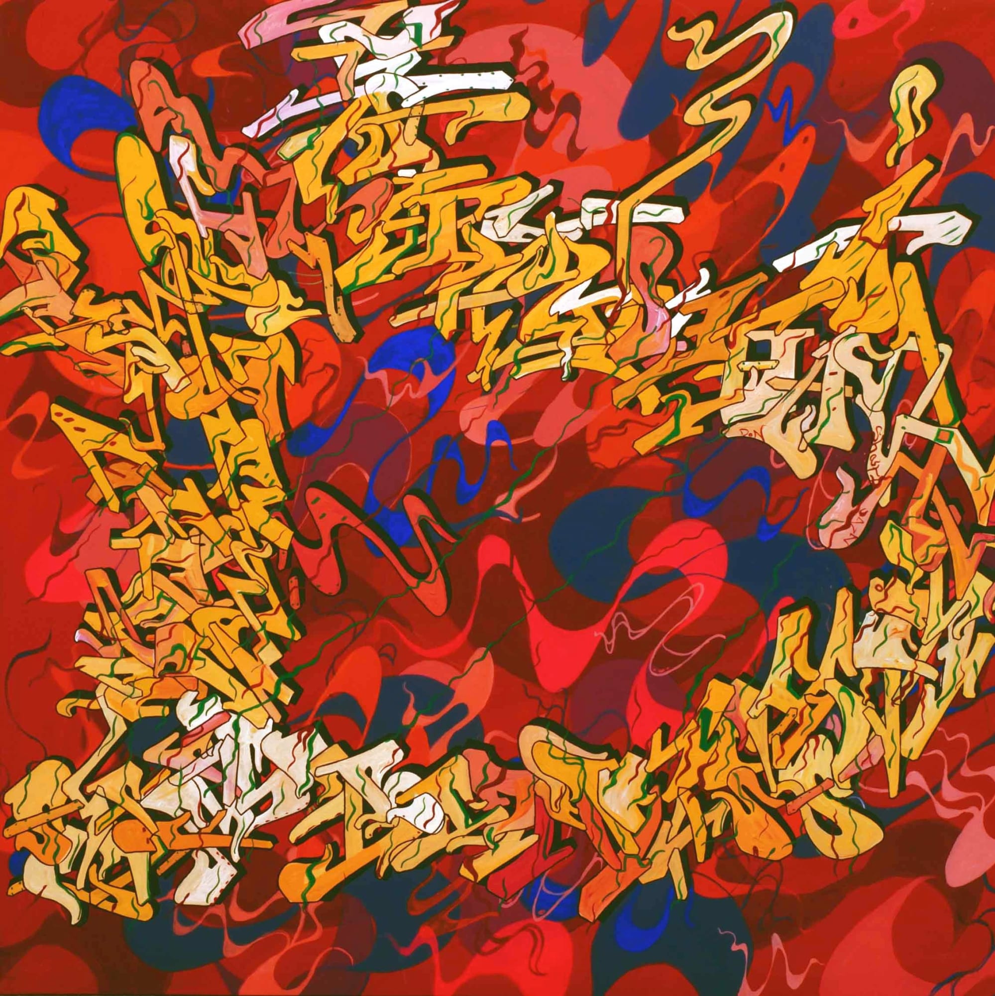 My art is my world, 2004, 121 x 121cm