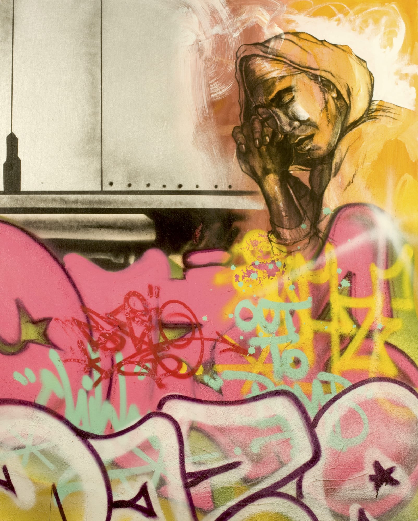 Speerstra Gallery Genève Suisse présente DAZE "While the city sleeps, reflections on the 3rd rail"