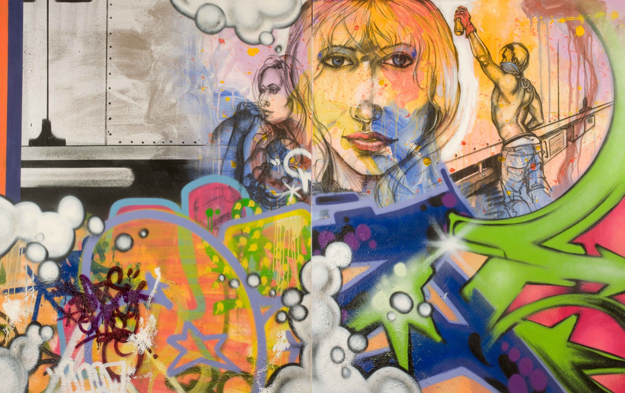 Speerstra Gallery Genève Suisse présente DAZE "While the city sleeps, reflections on the 3rd rail"