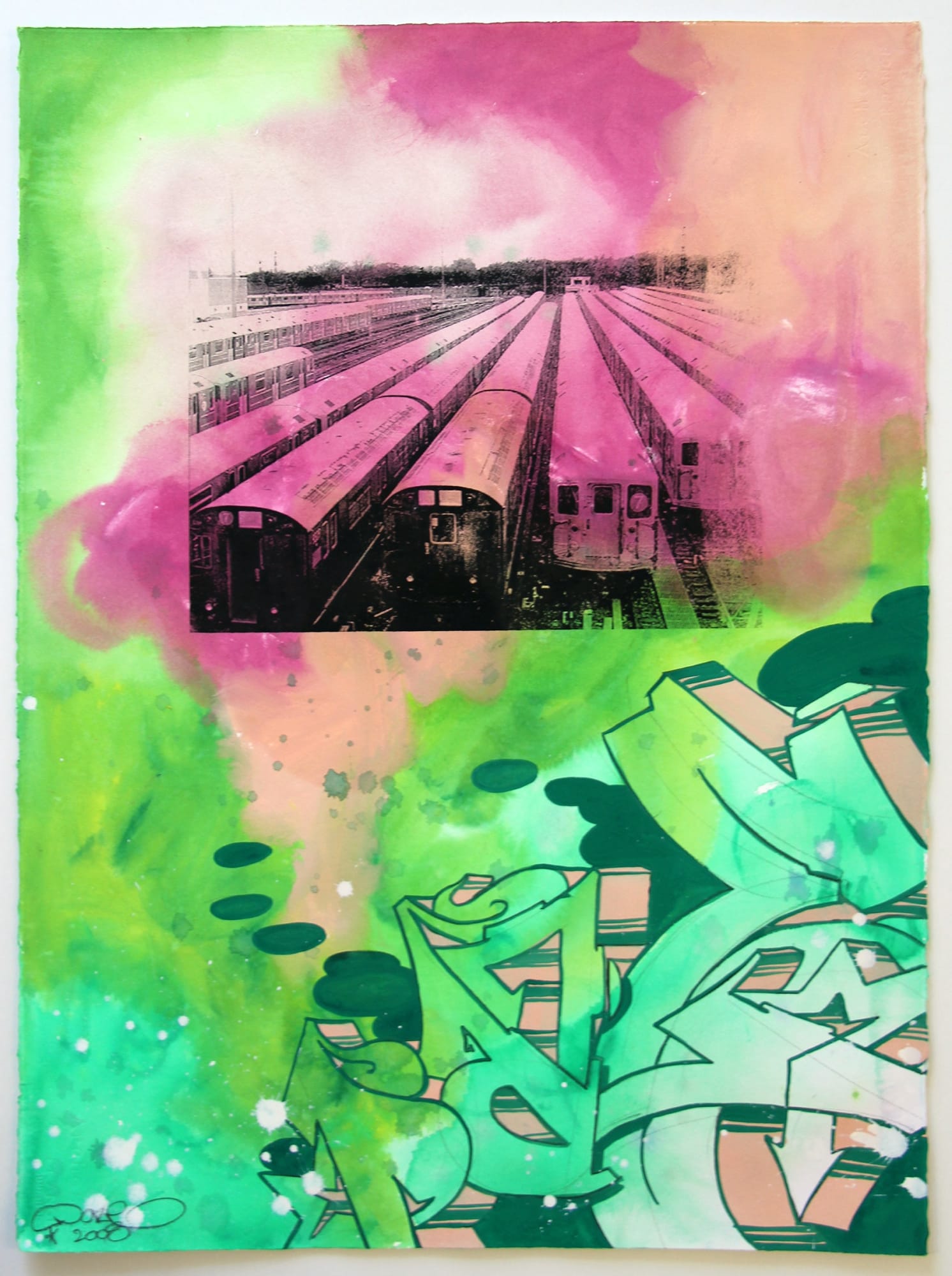 Speerstra Gallery Genève Suisse présente DAZE "While the city sleeps, reflections on the 3rd rail"