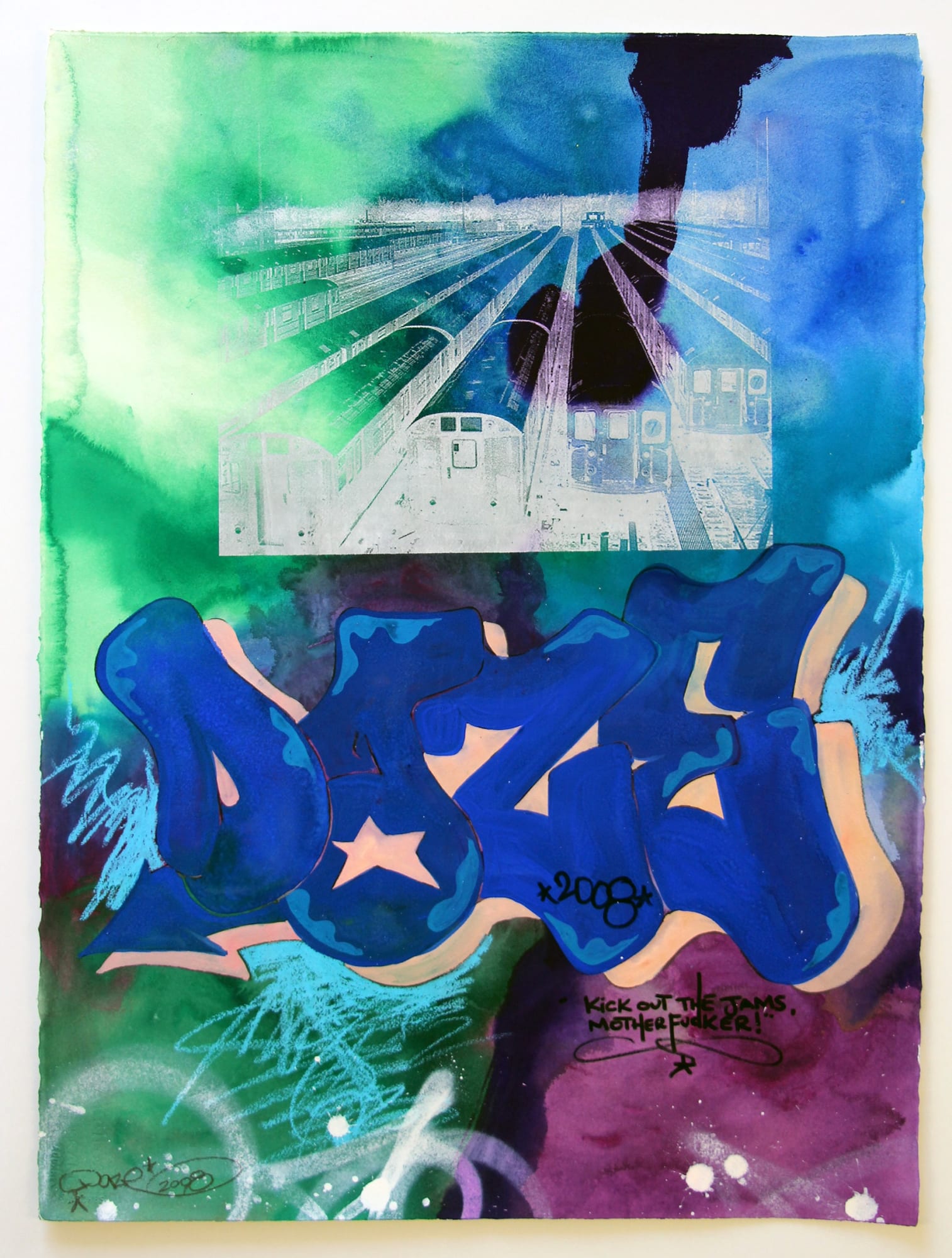 Speerstra Gallery Genève Suisse présente DAZE "While the city sleeps, reflections on the 3rd rail"