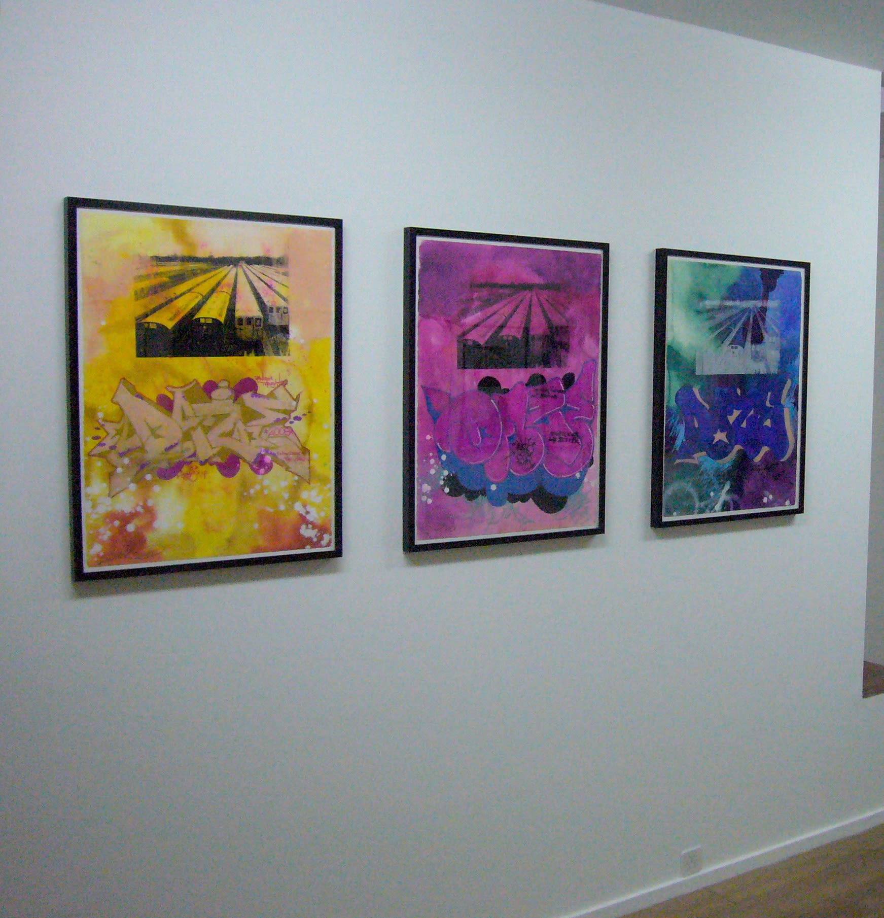 Speerstra Gallery Genève Suisse présente DAZE "While the city sleeps, reflections on the 3rd rail"