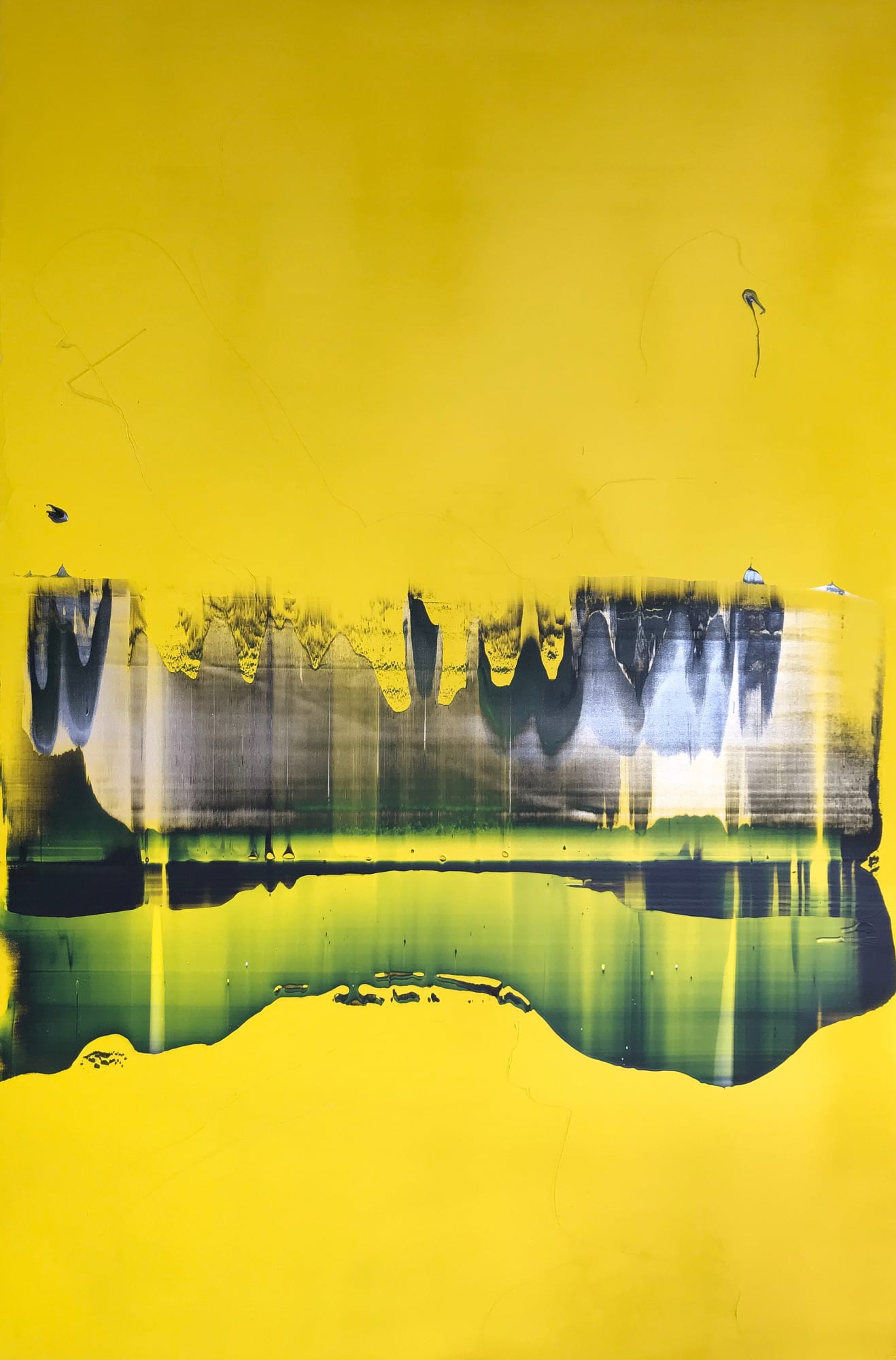 HORIZON #28 Yellow 1506 100 x 150 cm - 2020 acrylique sur toile acrylic on canvas 5 000 €