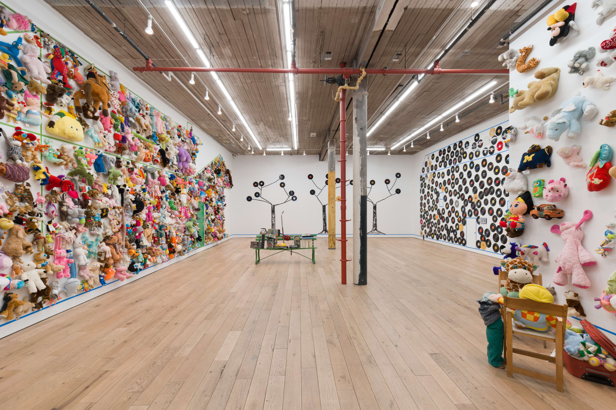 Tyree Guyton, Gallery Installation, 2023 Mixed media and latex flat paint