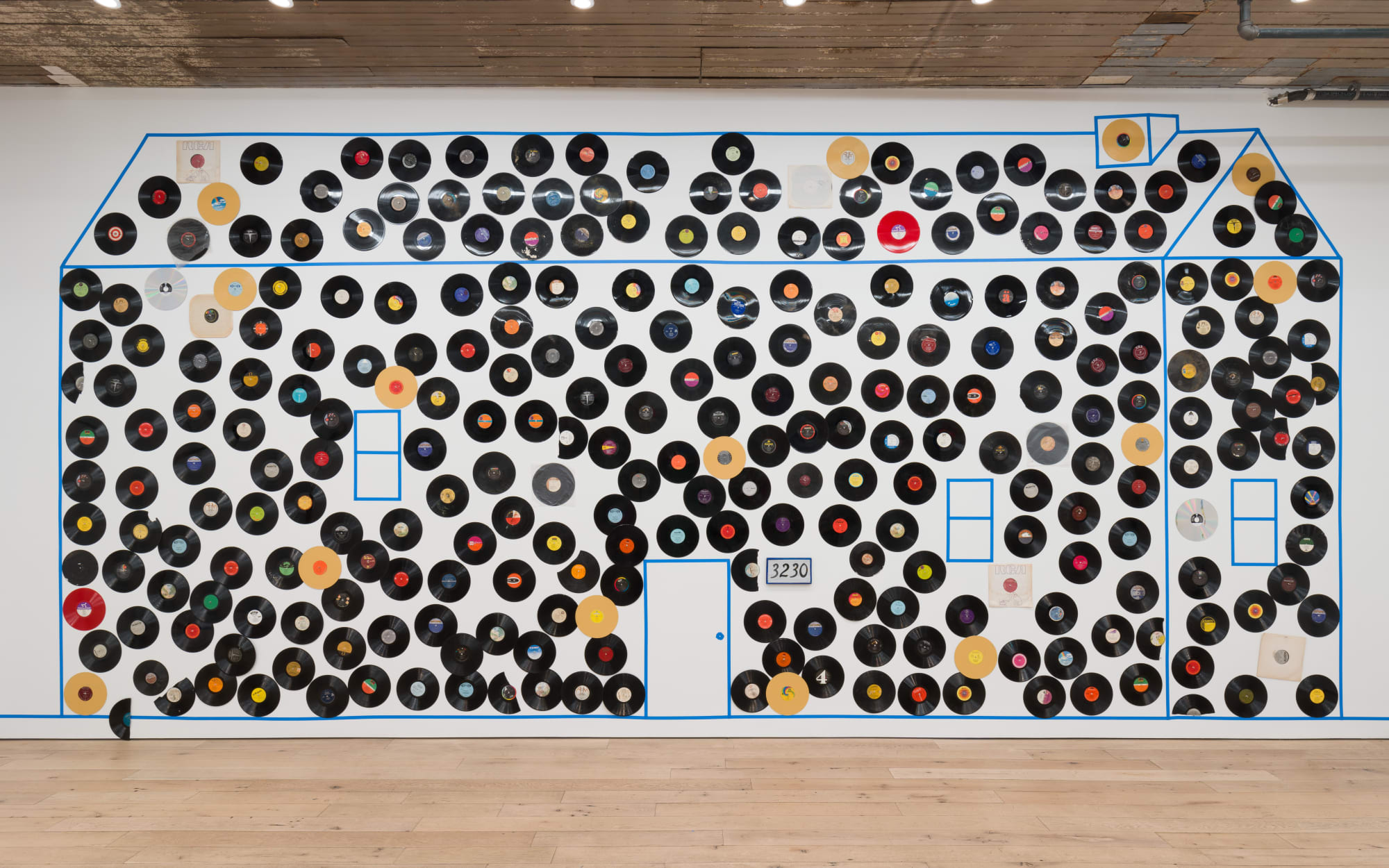 Tyree Guyton, Gallery Installation, 2023 Mixed media and latex flat paint