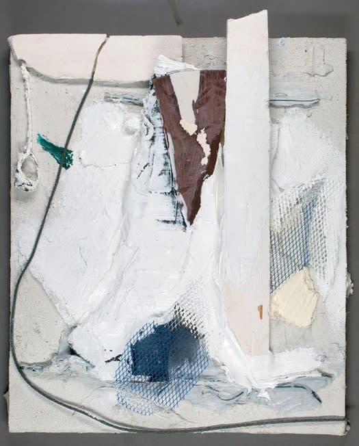 Joseph Montgomery Image Seventy Six, 2009-2010 Oil, clay, wax, aluminum mesh, wire and plaster on grout and plastic 12 3⁄4 x 10 x 1 1⁄2 in
