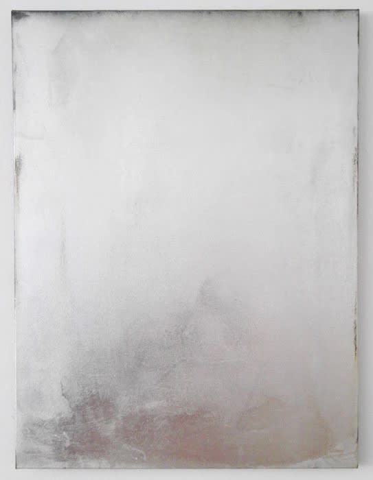 Jacob Kassay Untitled, 2009 acrylic and silver deposit on canvas 48 x 36 in