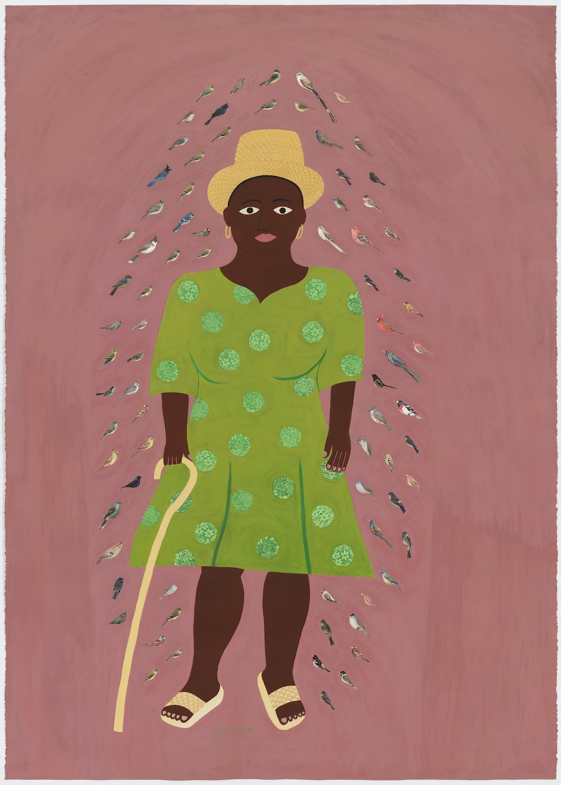 Lucy Fradkin Ginger Ridge, 2001 Oil on gessoed paper with collage and pencil 71 x 50 in 180.3 x 127 cm