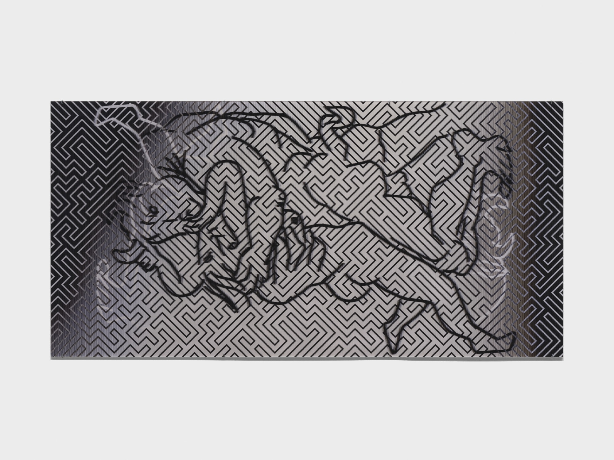 Aura Rosenberg What Do You See by Day but Night, 2021 Lenticular print 23 5/8 x 47 1/4 in 60 x 120 cm Edition 1/3 + 1 AP + 1 EC