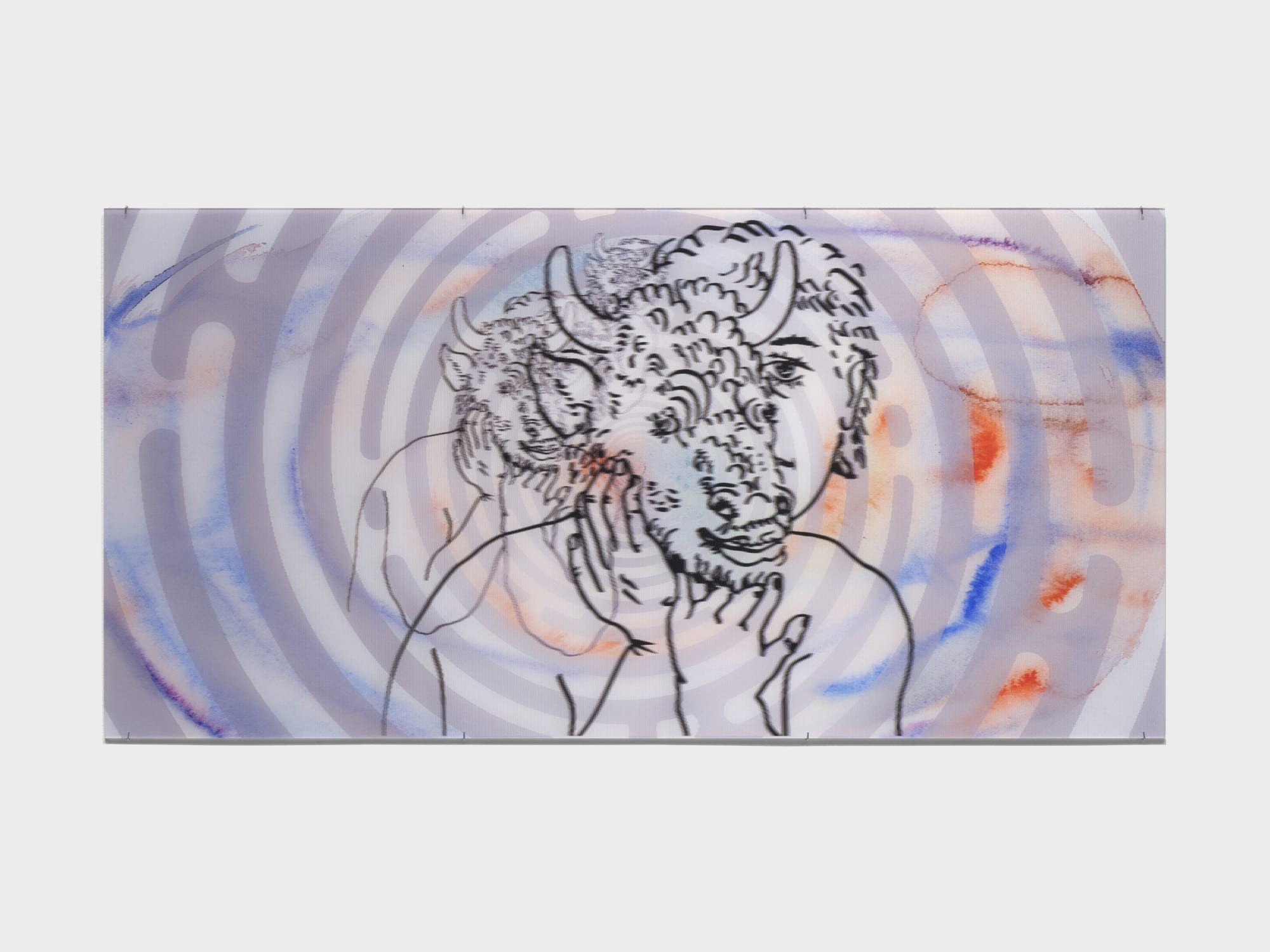 Aura Rosenberg A labyrinth of his own devising, 2021 Lenticular print 23 5/8 x 47 1/4 in 60 x 120 cm Edition 3/3 + 1 AP + 1 EC