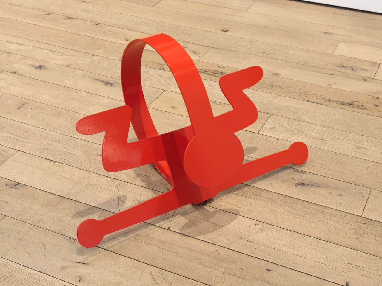 Keith Haring Untitled, 1985 Enamel on steel 20 x 33 1/2 x 21 1/2 in 50.8 x 85.1 x 54.6 cm (KH_295) ©KEITH HARING FOUNDATION