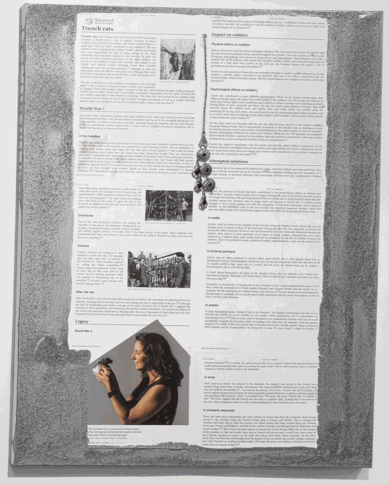 Check Out Female Rats in War Zones, 2024 24x30 inches