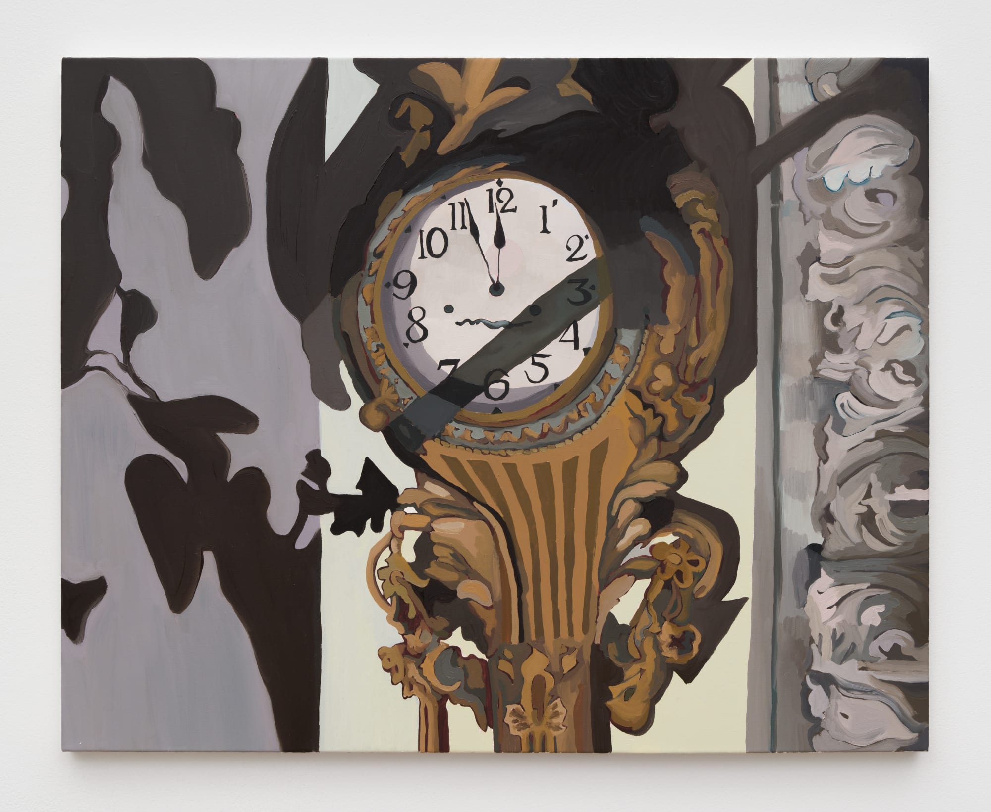 Alex Chaves Clock 2 (still from Rebecca 1940), 2021 Oil on linen 24 x 30 in 61 x 76.2 cm