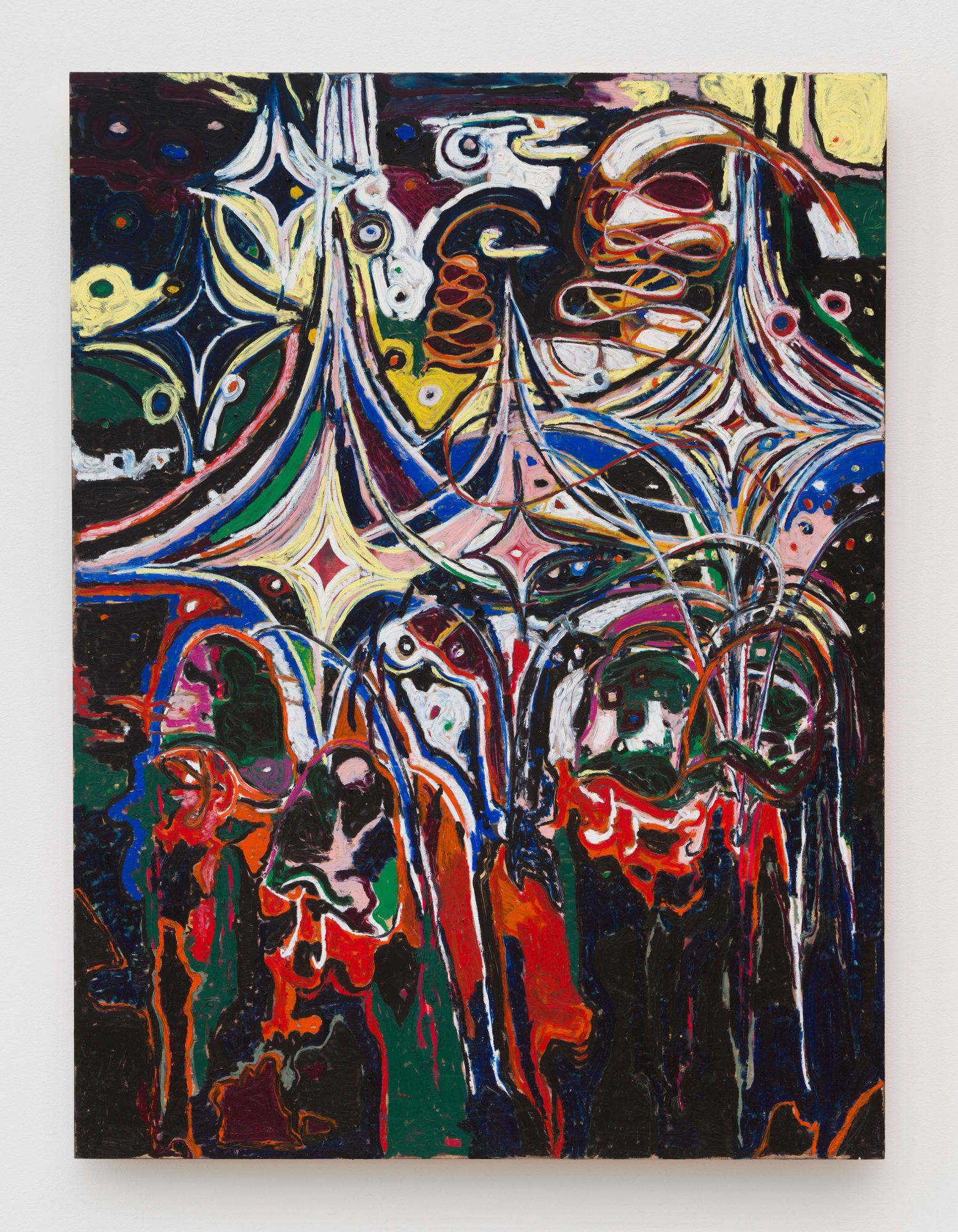 JPW3 Bug Juice, 2022 Oil pastel on panel 48 x 36 in 121.9 x 91.4 cm
