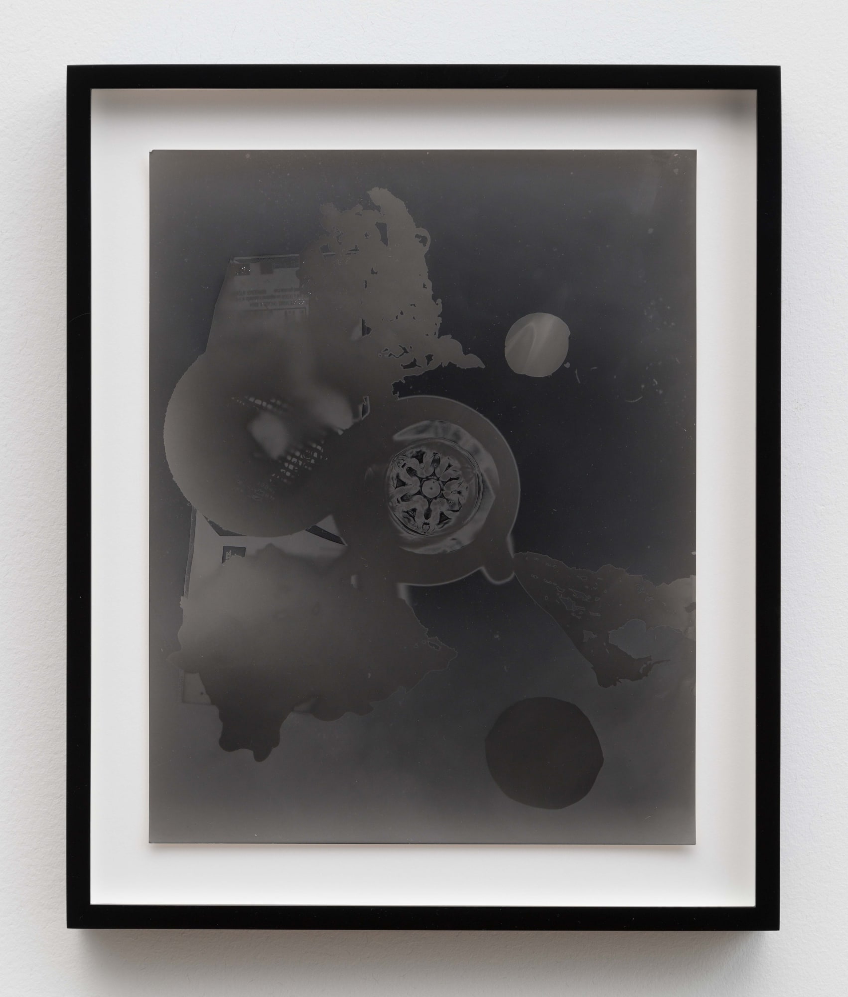 BACK TO BLACK, 2019 Unique silver gelatin, mounted on sintra and framed 14 x 11 in 35.6 x 27.9 cm