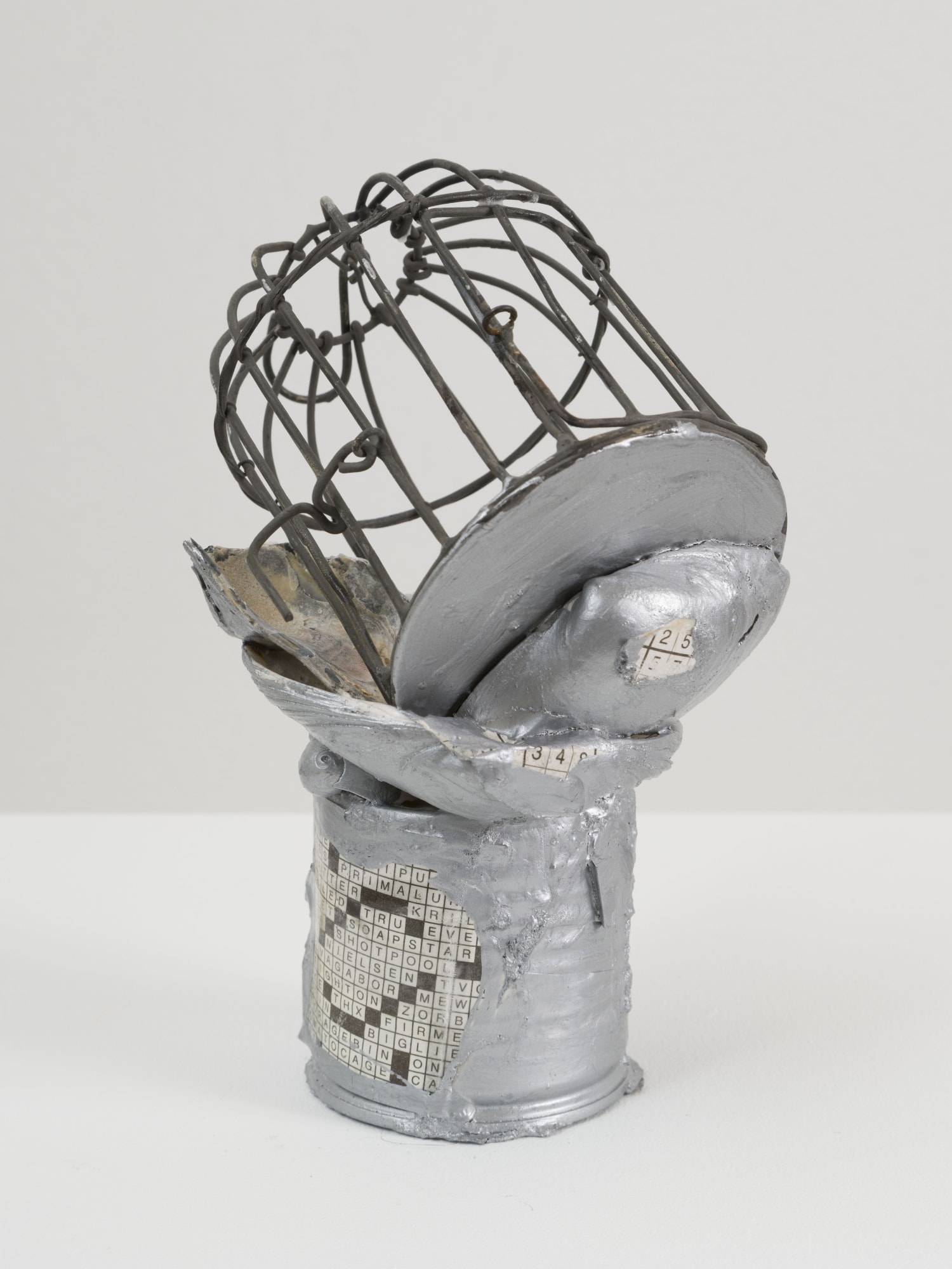 VIENNA SAUSAGE, 2022 Vienna sausage and metal sculpt 8 x 5 x 4 in 20.3 x 12.7 x 10.2 cm