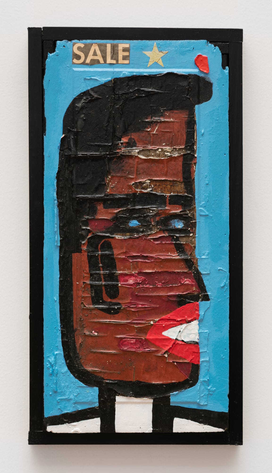 Tyree Guyton I'm not for sale, 2017 mixed media on wood panel 23 1/2 x 12 x 1 1/2 inches