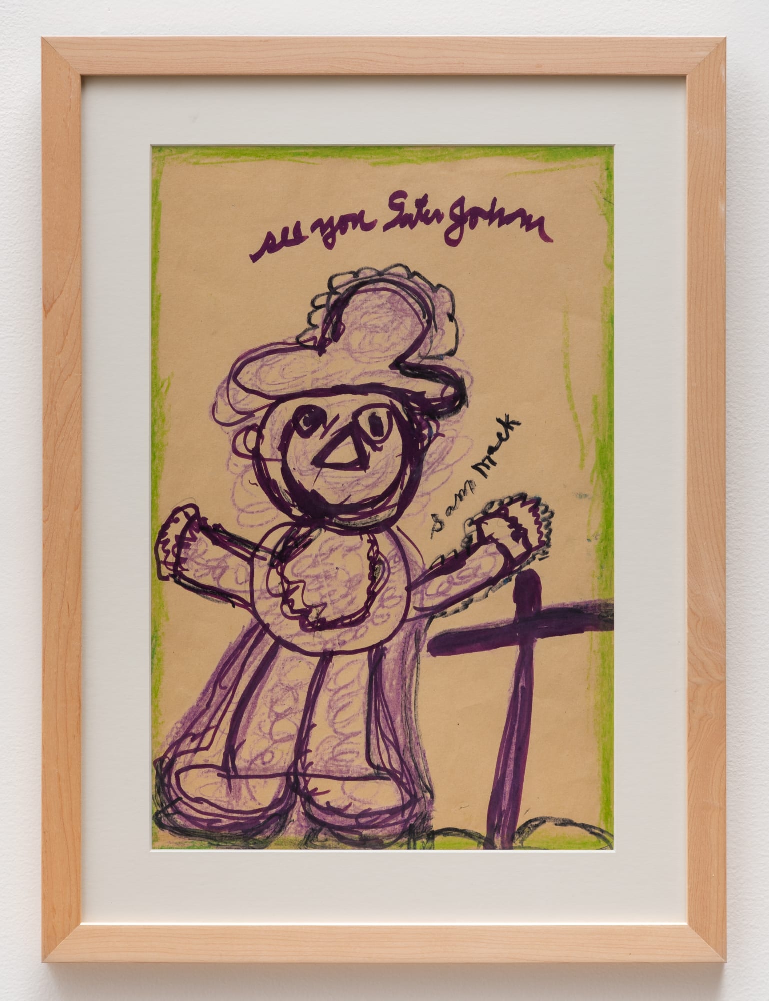 Sam Mackey Trickster, 1990 mixed media on paper 23 1/4 x 17 1/4 inches