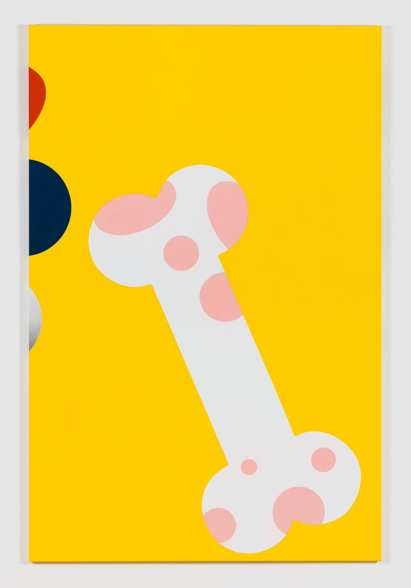 Math Bass Newz!, 2019 gouache on canvas 82 x 54 inches