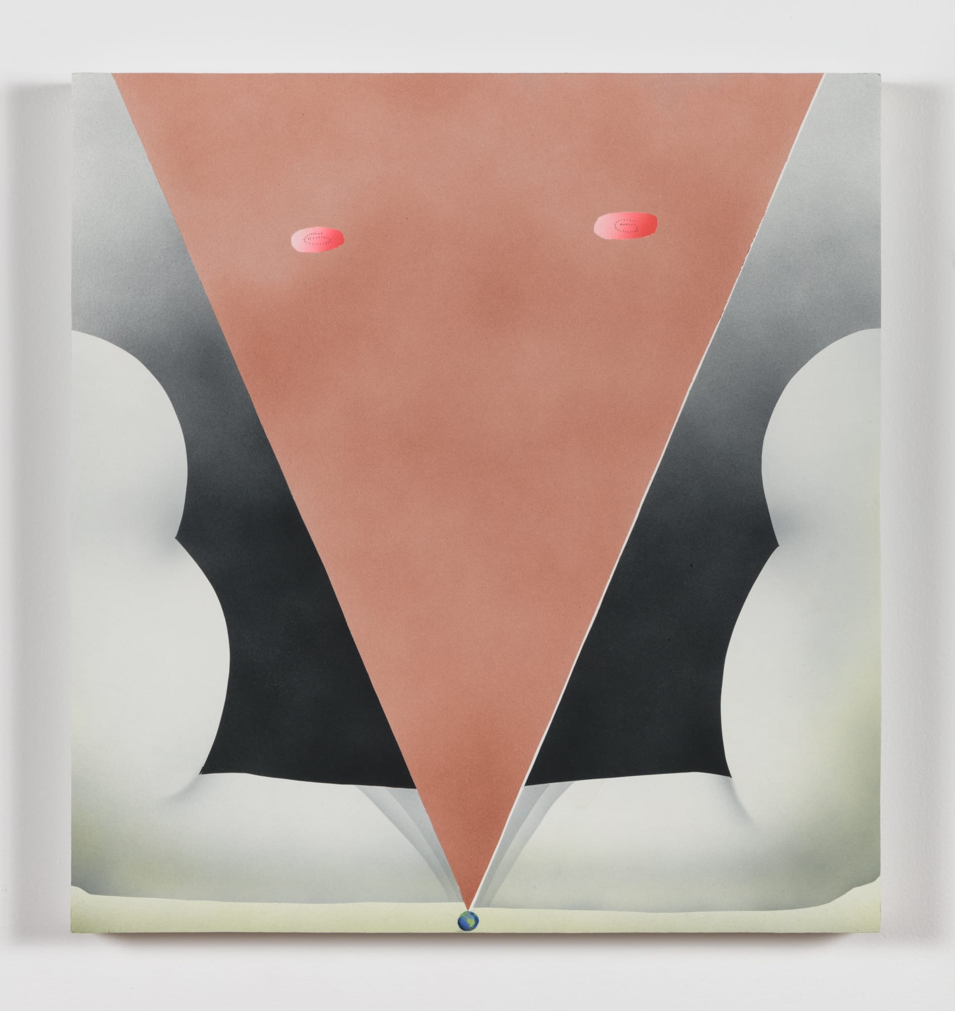 Lindsay Burke Chest of Man, 2018 acrylic and pastel on paper, mounted on panel 21 1/4 x 22 1/2 inches