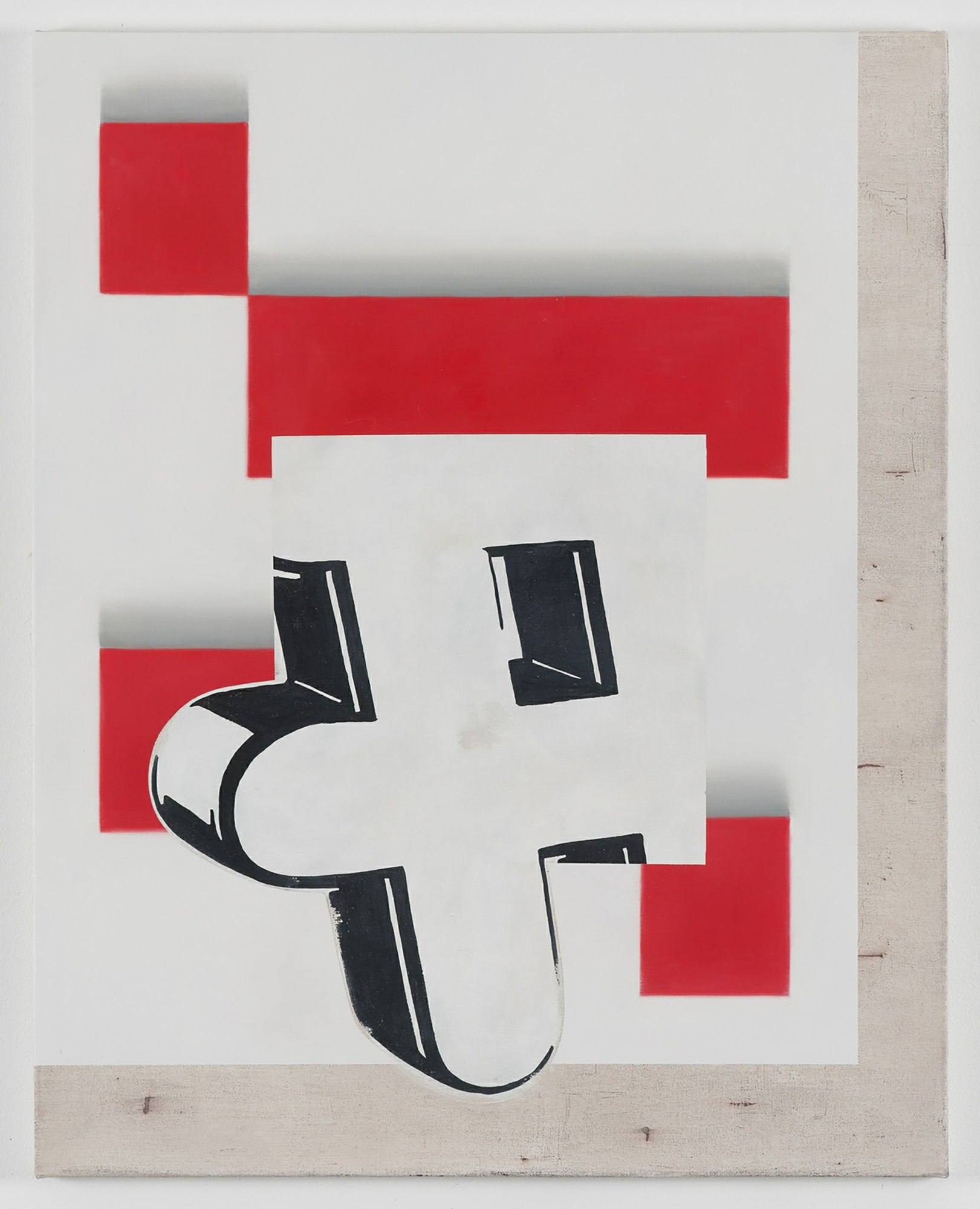 Anne Neukamp Untitled (2016), 2016 verso oil, tempera, acrylic on canvas 39 3/8 x 31 1/2 inches