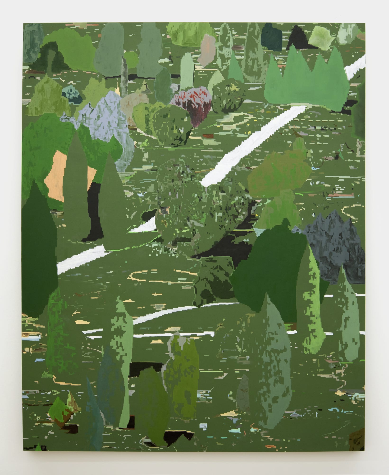 Christopher Astley Terrain #6, 2023 oil and gesso on wood panel 60 x 48 in 152.4 x 121.9 cm