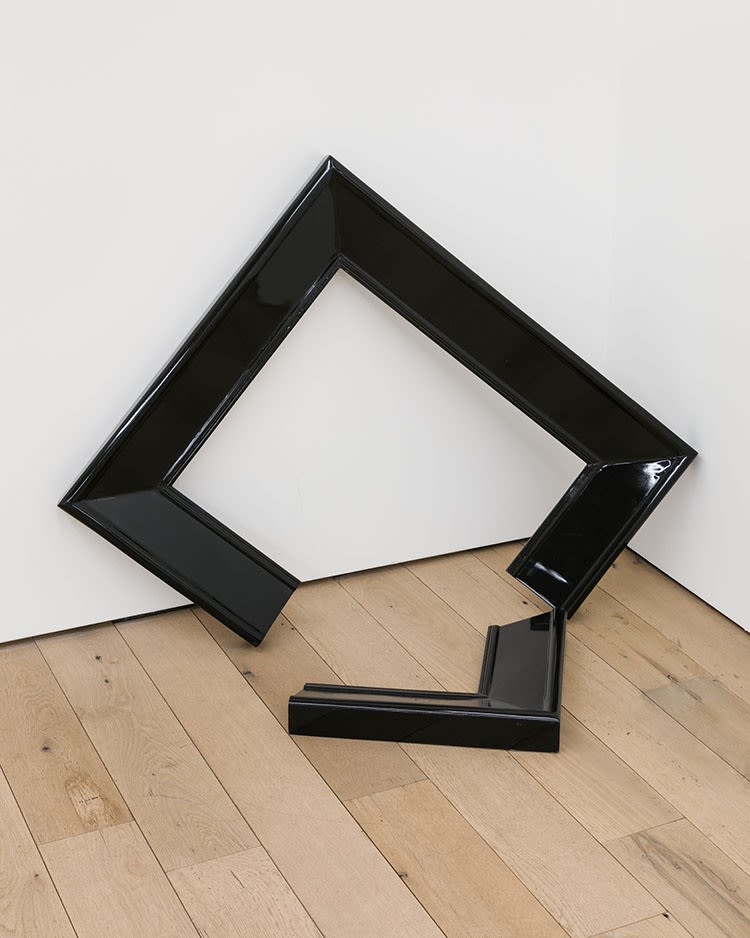 Pat O'Neill Broken Frame, 2009 fiberglass, wood, lacquer surface 26 x 26 x 8 inches