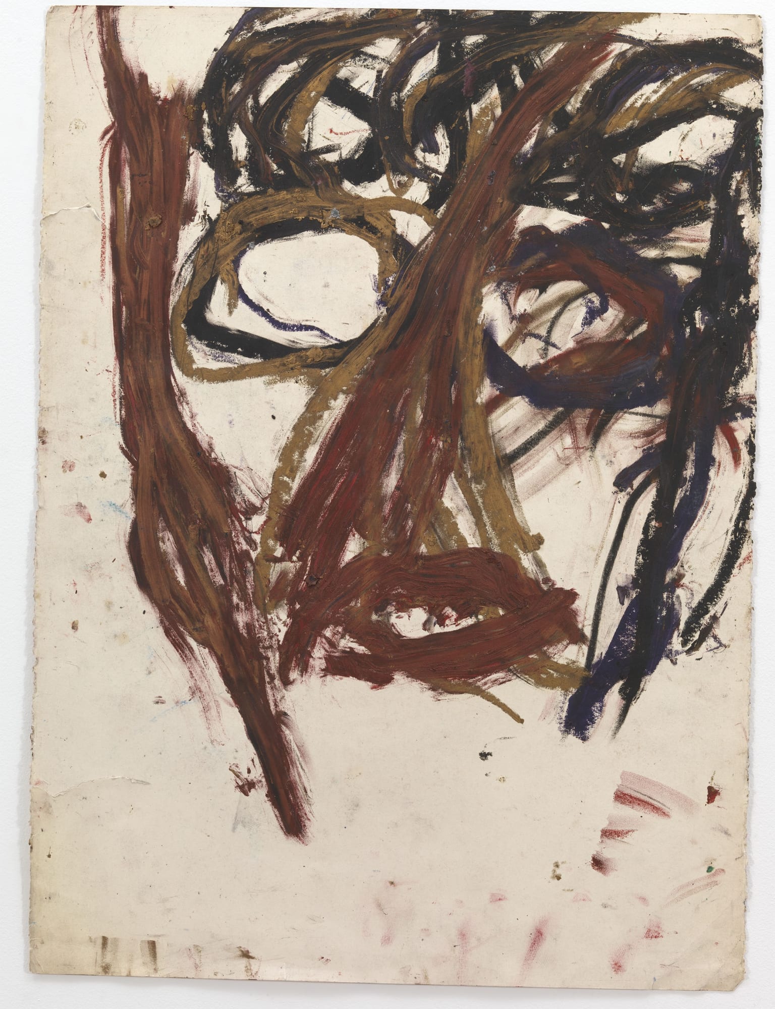 Dan Asher Untitled, 1983 Oil stick on paper 30 x 22 1/4 in; 76.2 x 56.5 cm (unframed) 35 1/2 x 27 1/2 in; 90.2 x 69.8 cm (framed)